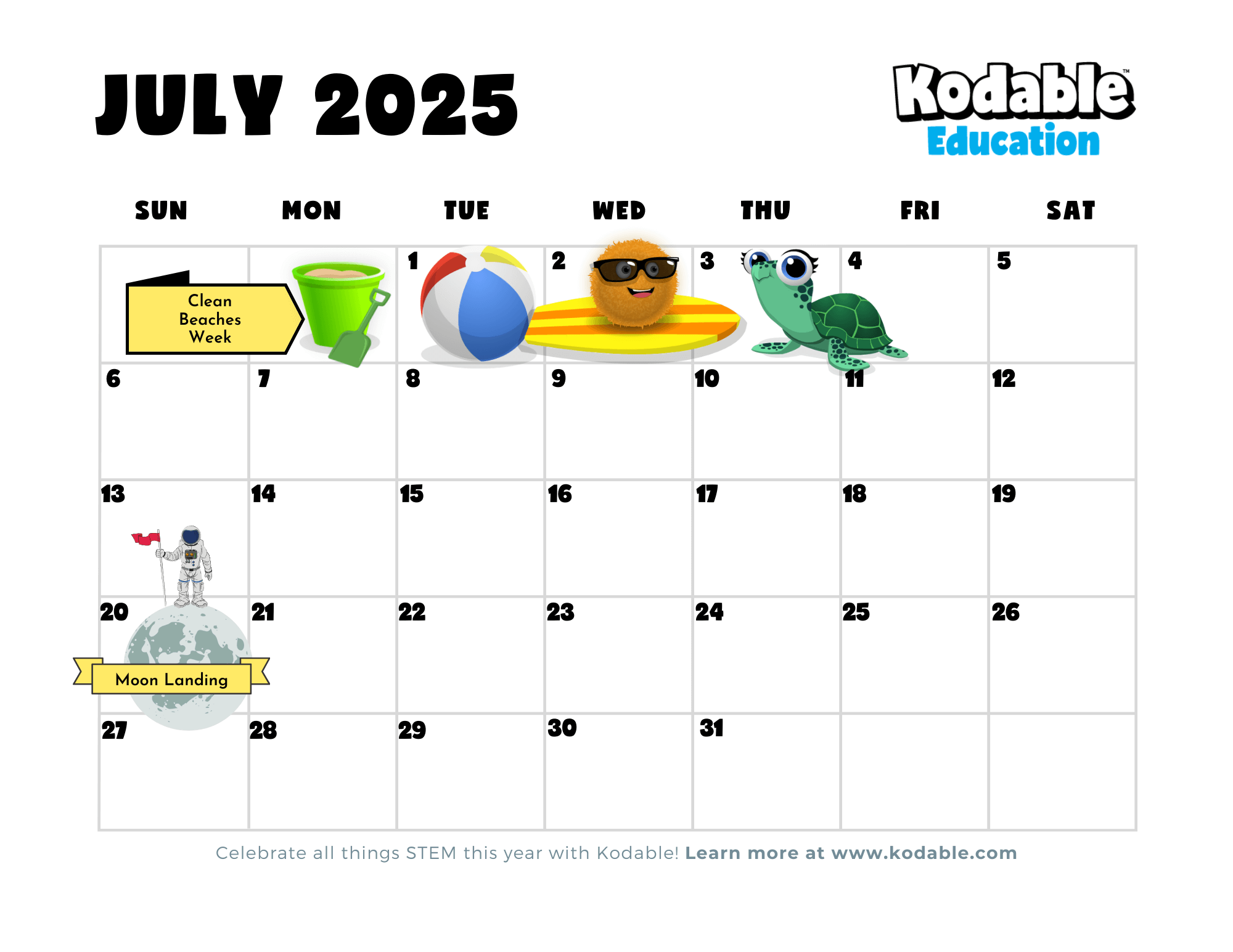 2024 2025 STEM Events Calendar And Holidays For Teachers Kodable