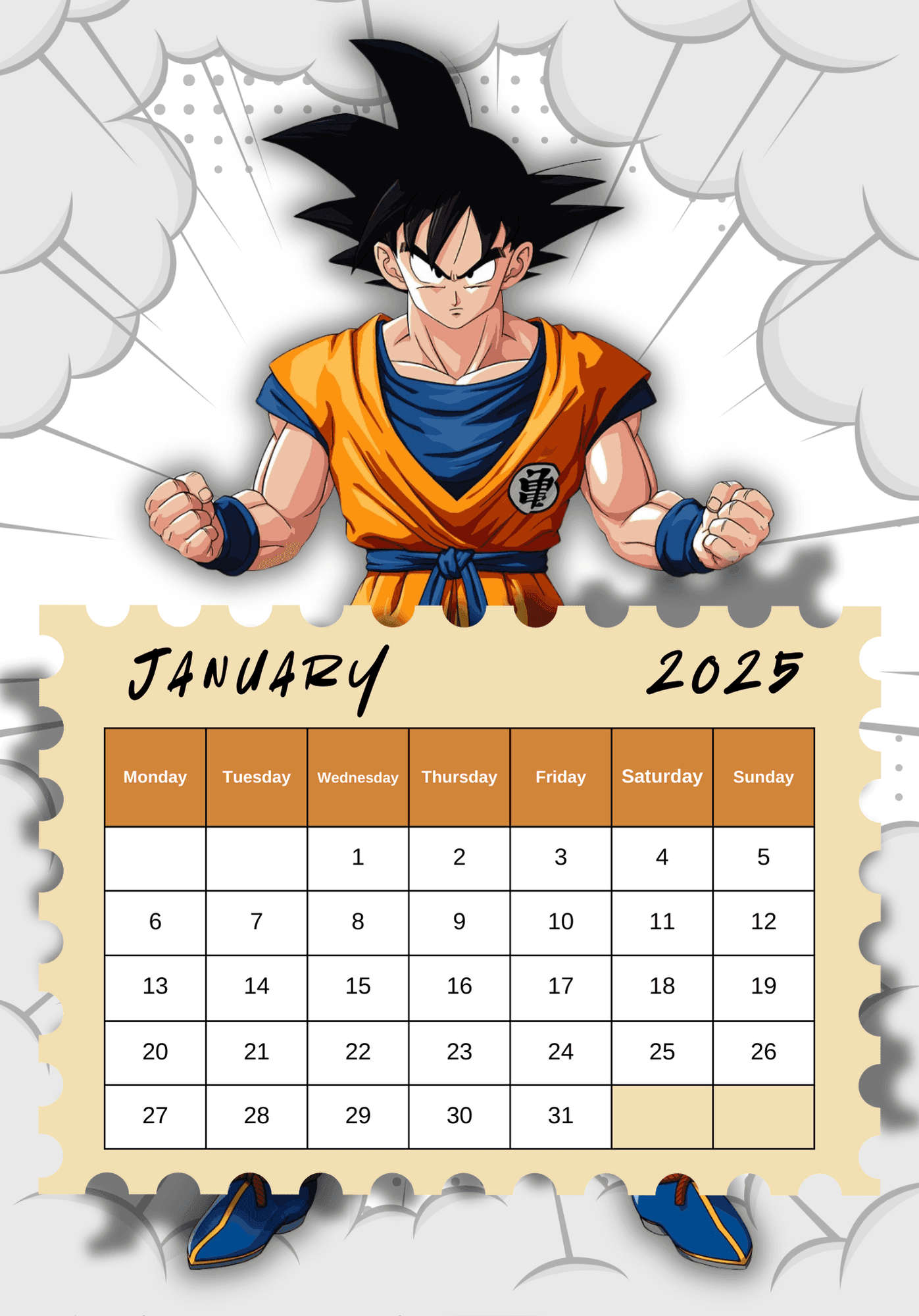 2025 Anime Calendar By Prodiodigitals Raket PH