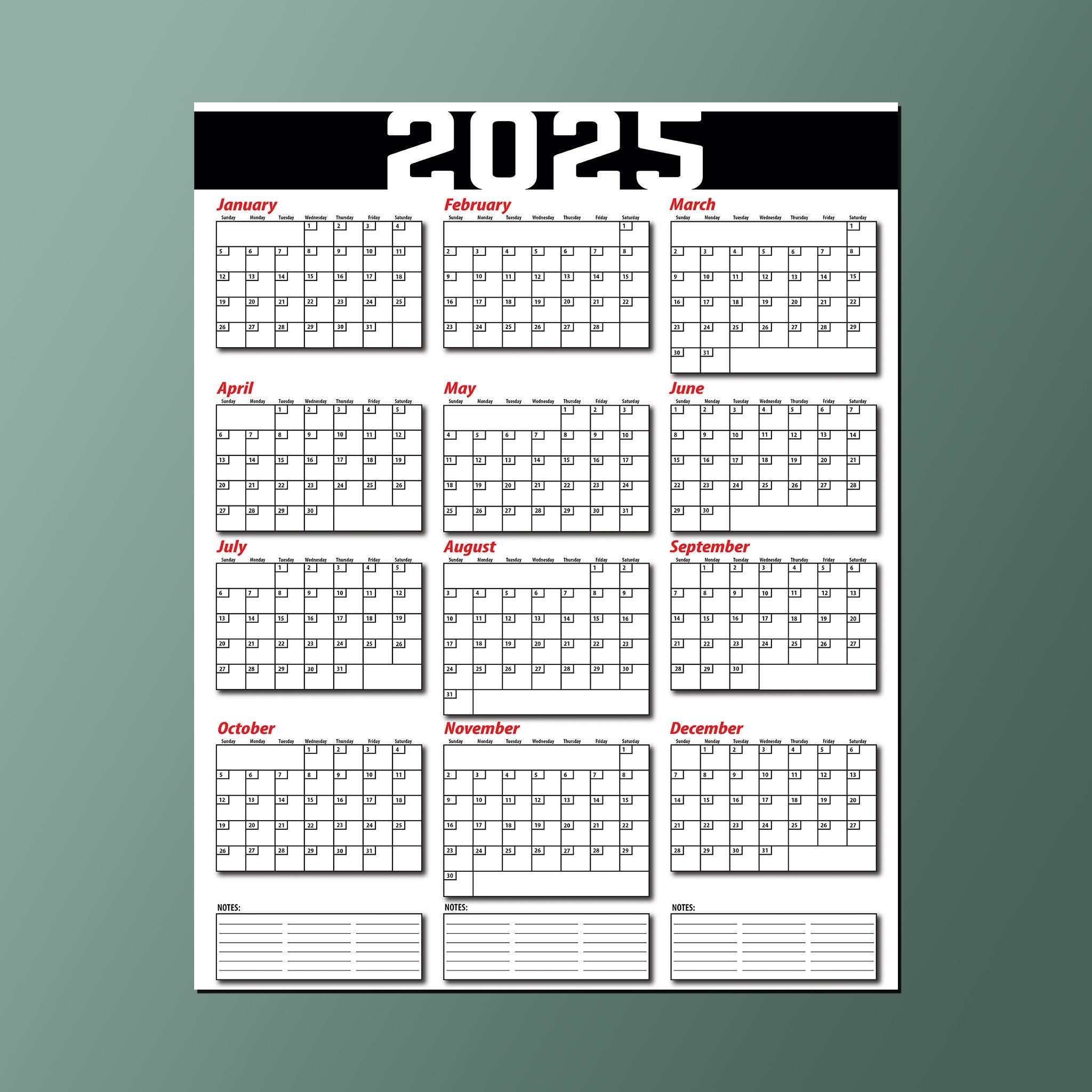 2025 Calendar 18