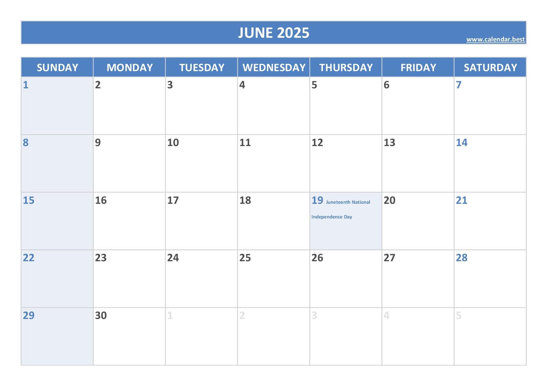 2025 Calendar With Holidays US Federal Holidays 