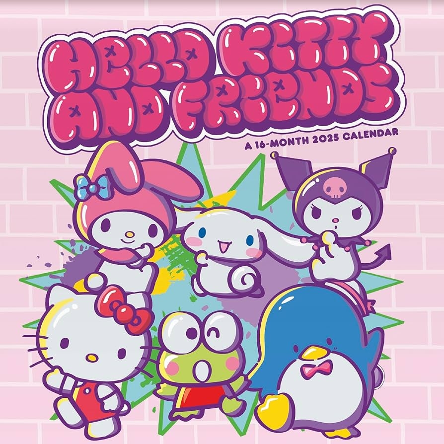 2025 Hello Kitty Mini Wall Calendar Trends International 9781438899749 Amazon au Books