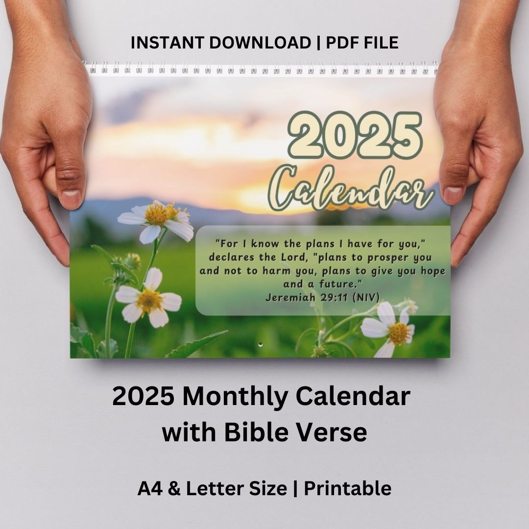 Free Printable 2025 Calendar With Bible Verses