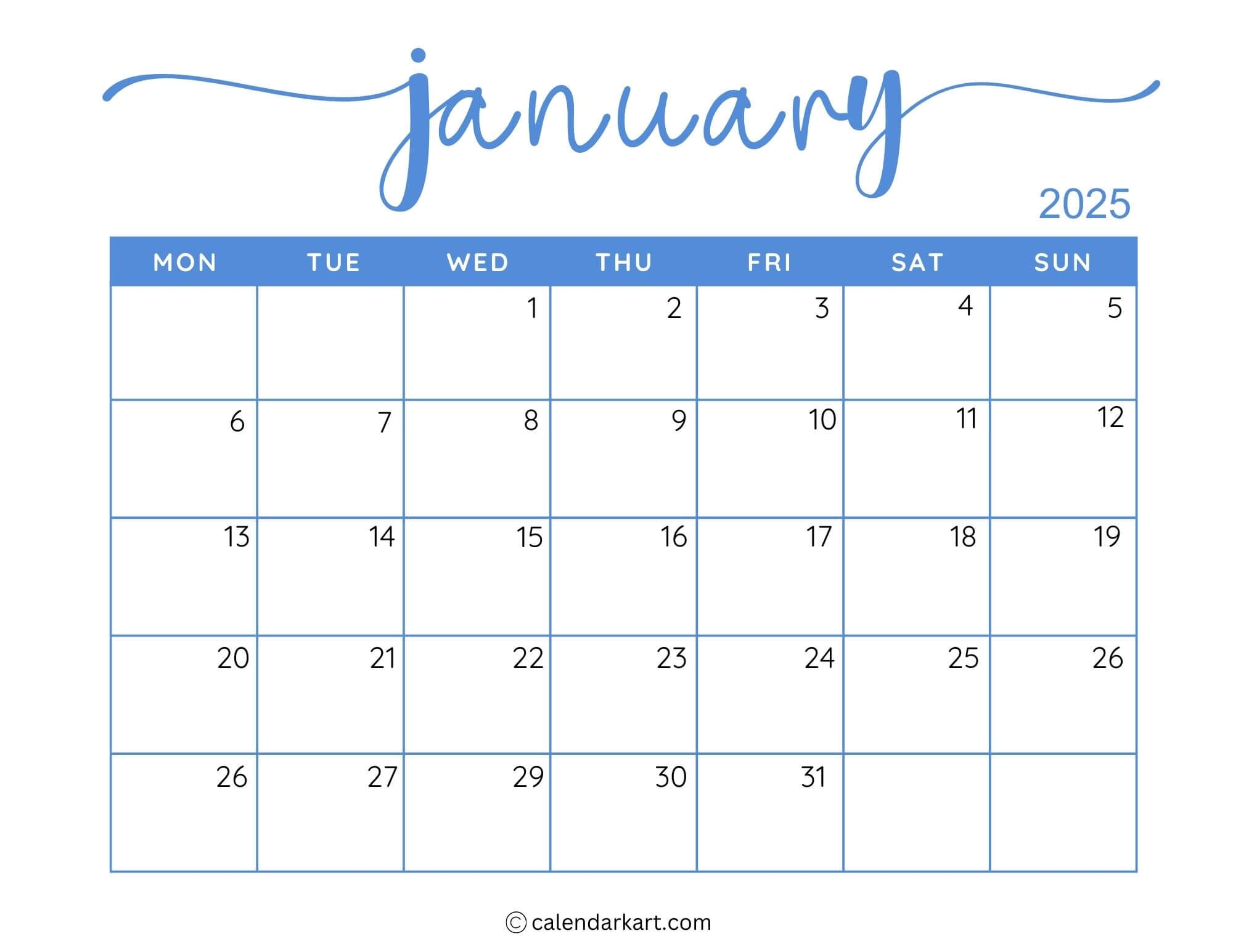 December 2025 Calendar Printable Legal Size