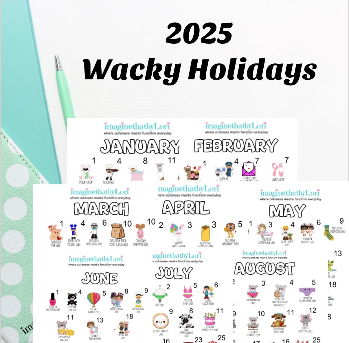 All New 2025 Wacky Fun Holidays Etsy