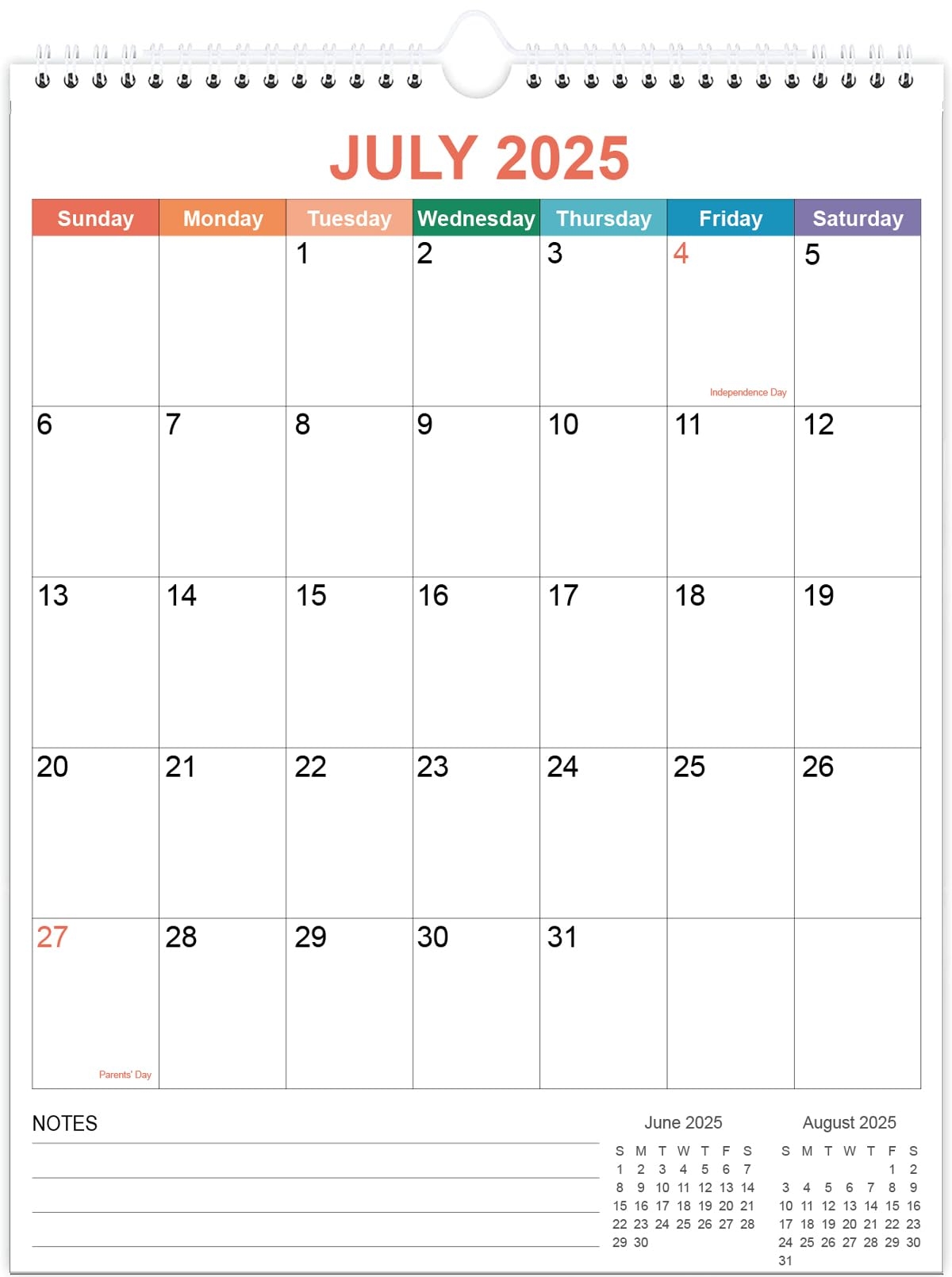 Amazon 2025 2026 Calendar Wall Calendar 2025 2026 From July 2025 December 2026 18 Months Calendar With Twin Wire Binding U0026 Hanging Hook 8 5