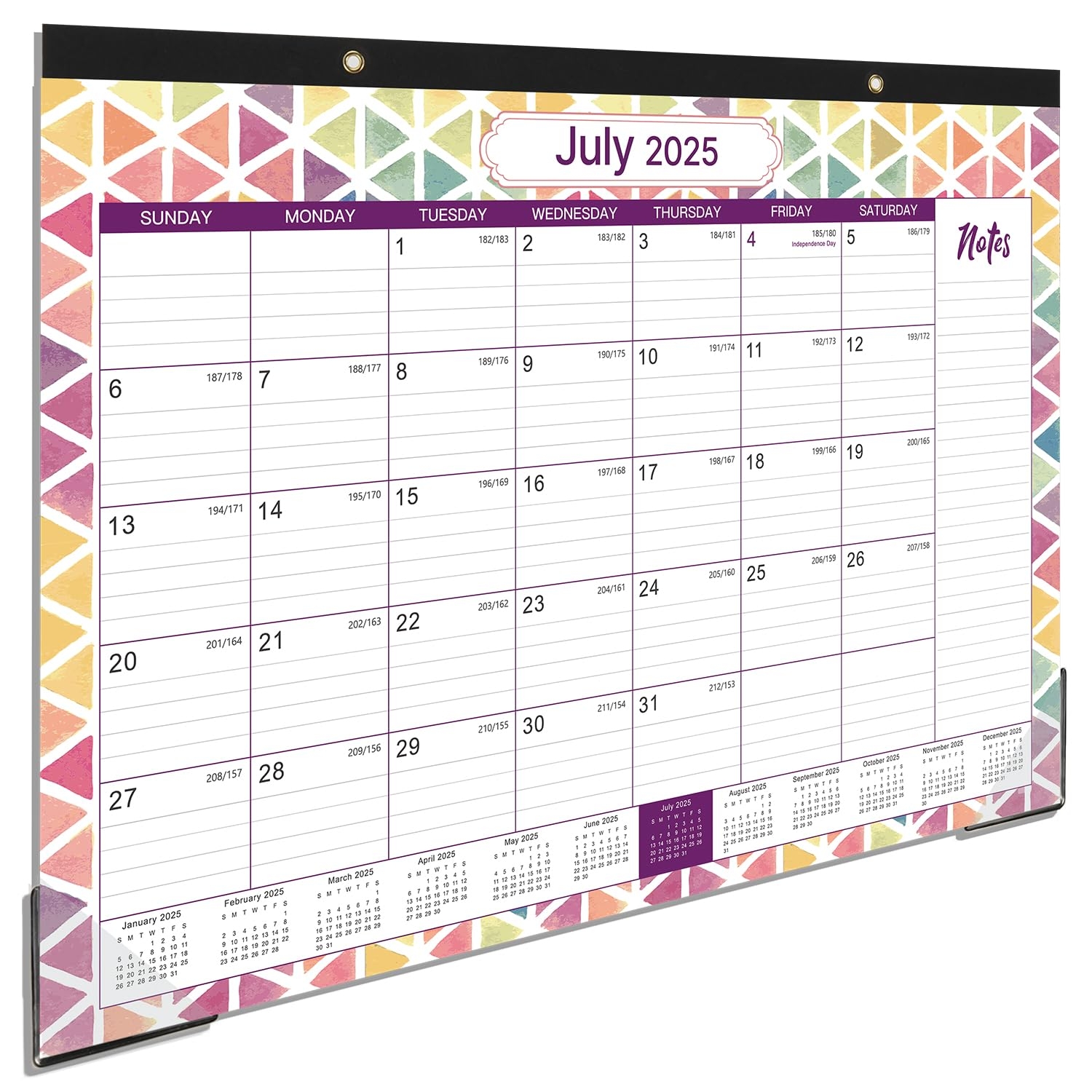 Desk Calendar July 2025