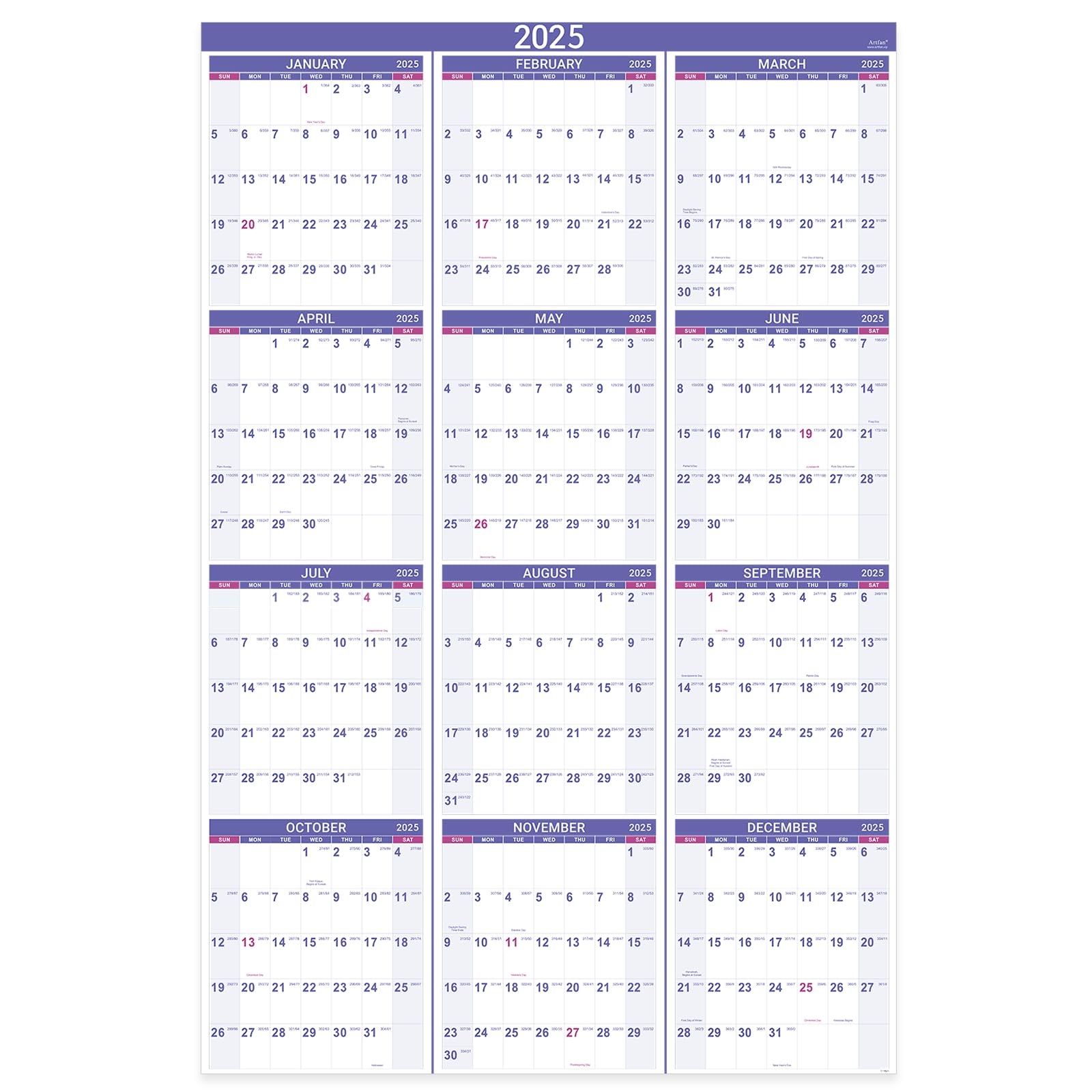 Free Printable 2025 Julian Calendar