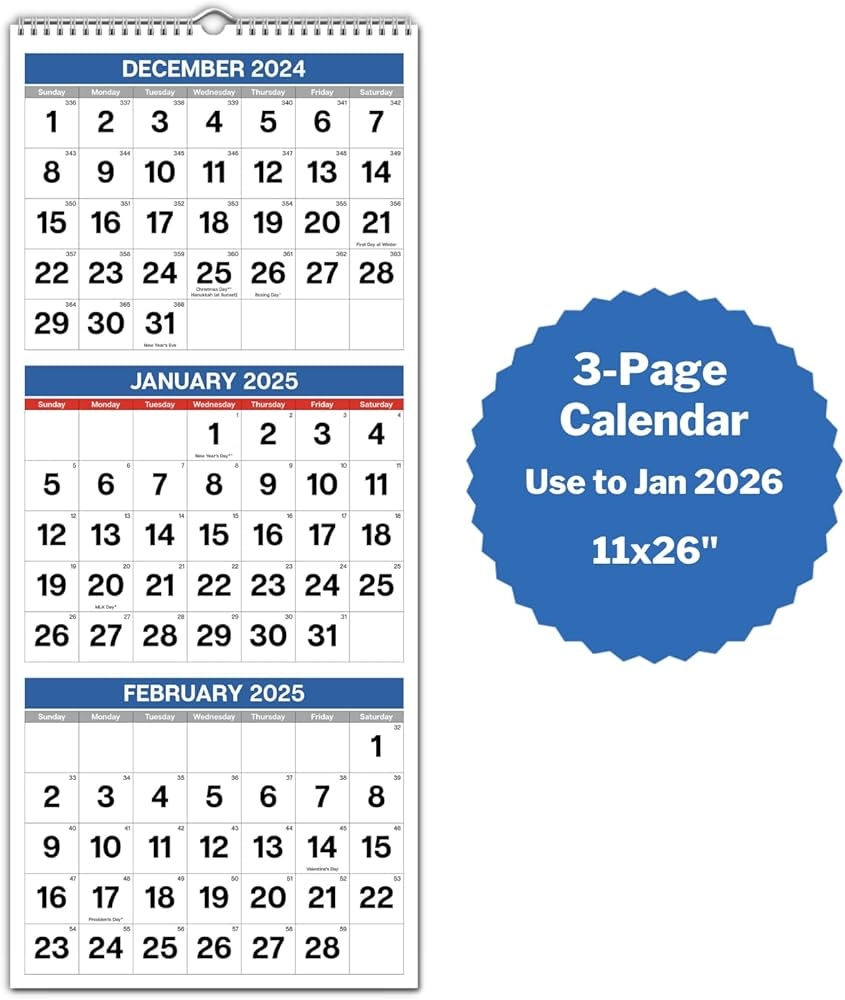 Free Printable 3 Month Calendar October December2025
