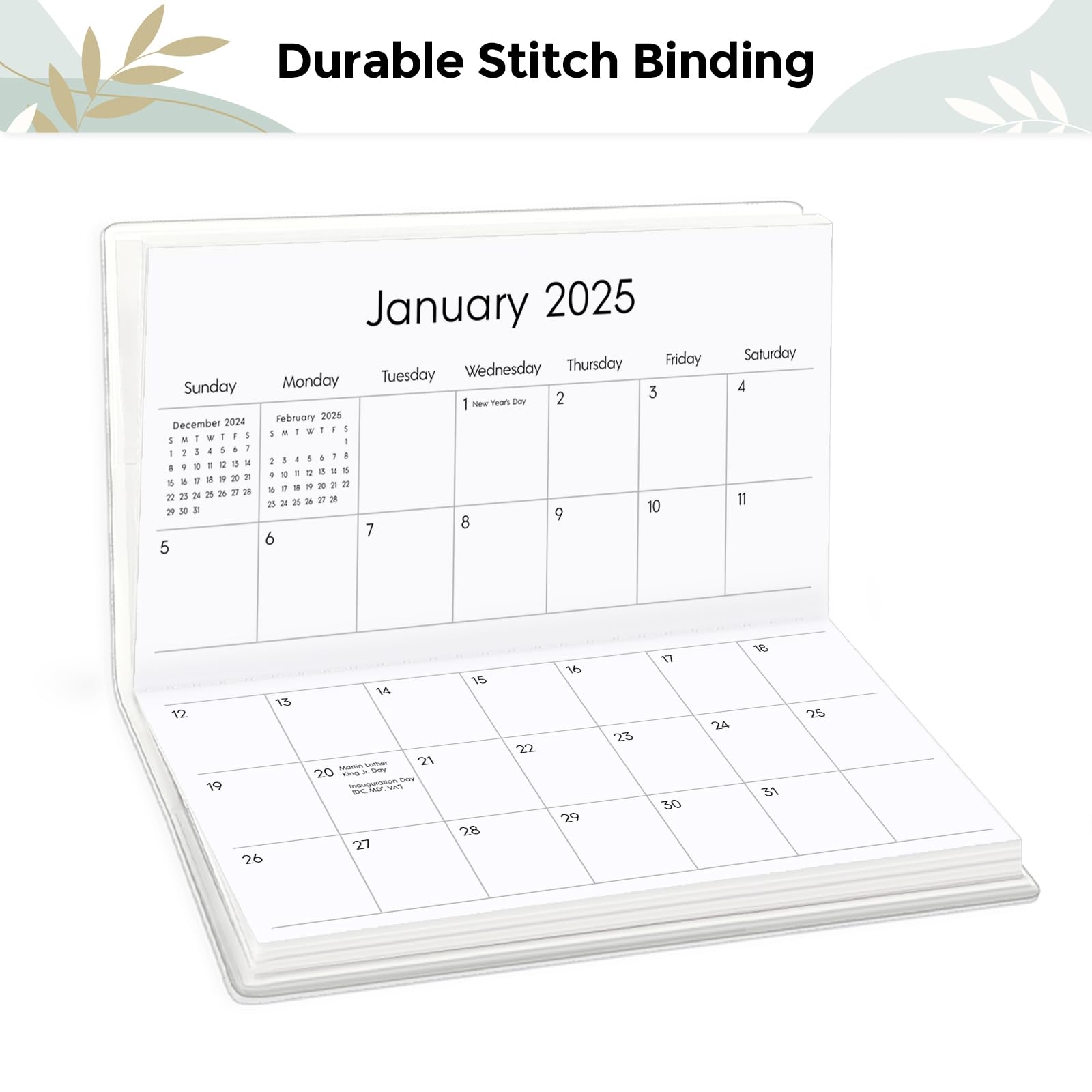 Amazon SKYDUE Pocket Calendar 2025 2026 For Purse 6 5