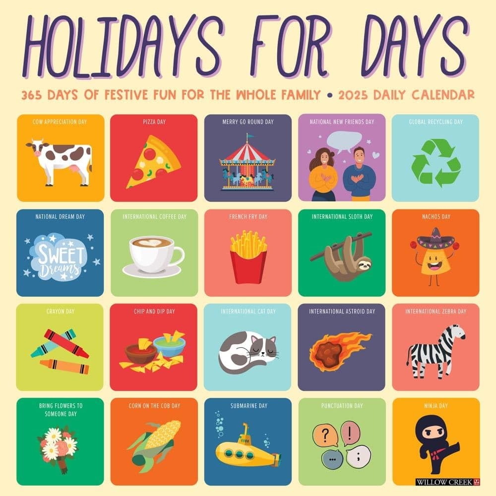July Fun Holiday Calendar 2025