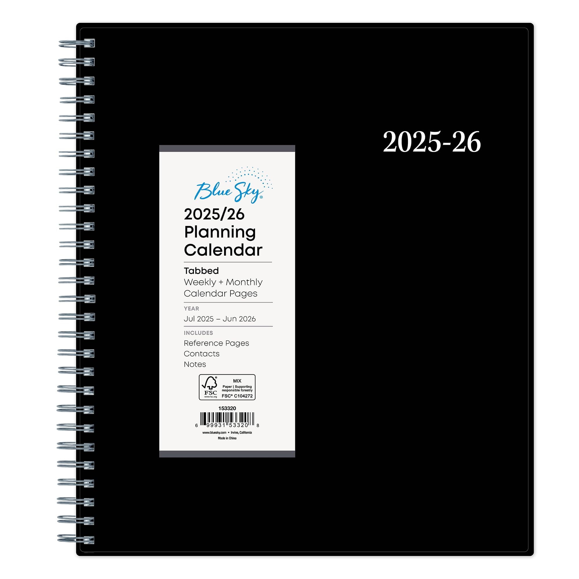Blue Sky All Planners Black Walmart