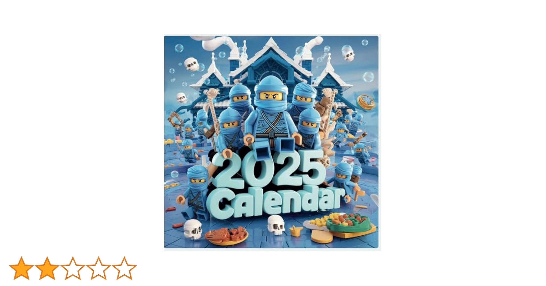 Calendar 2025 Four Ninjas Looking Ahead To New Year Superhero Go For Gift On Holidays birthdays Kalender Calendario Calendrier