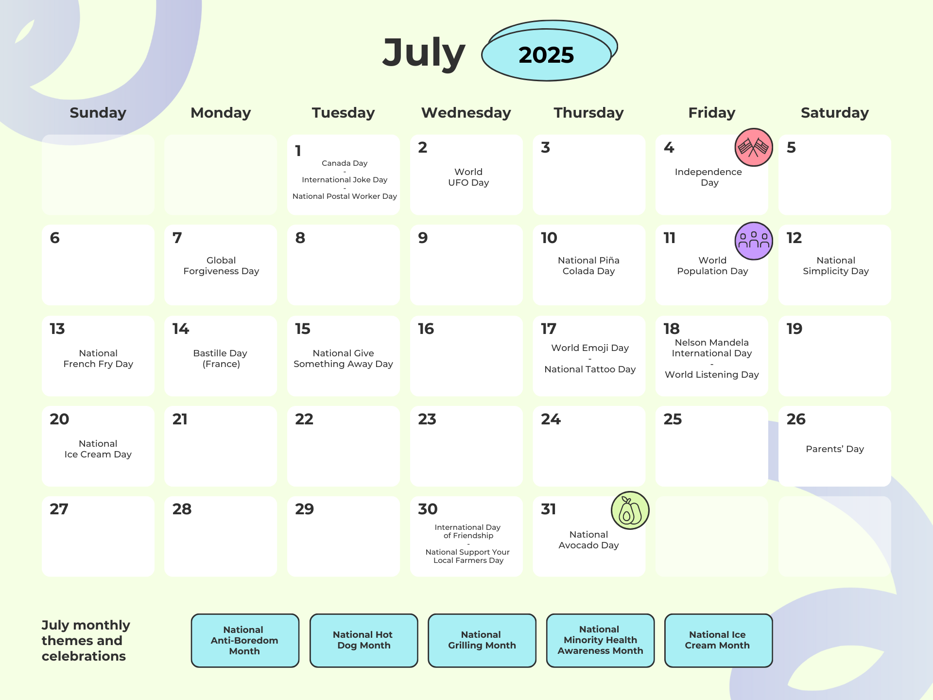 Complete 2025 Social Media Holidays Calendar 250 Dates 
