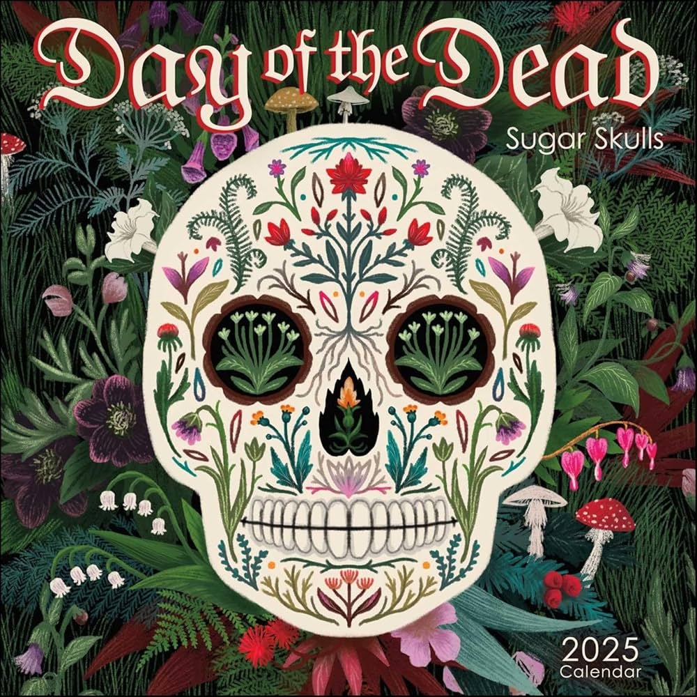 Day Of The Dead 2025 Wall Calendar Sugar Skulls Amber Lotus Publishing 9781524890872 Amazon Books