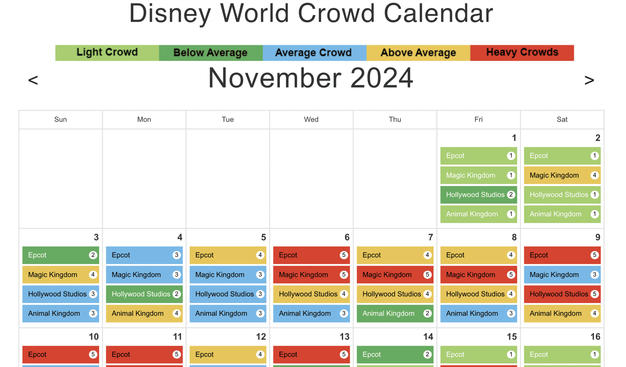 Wdw Crowd Calendar October 2025
