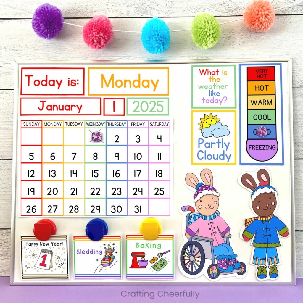 Free Printable Calendar 2025 For Preschool