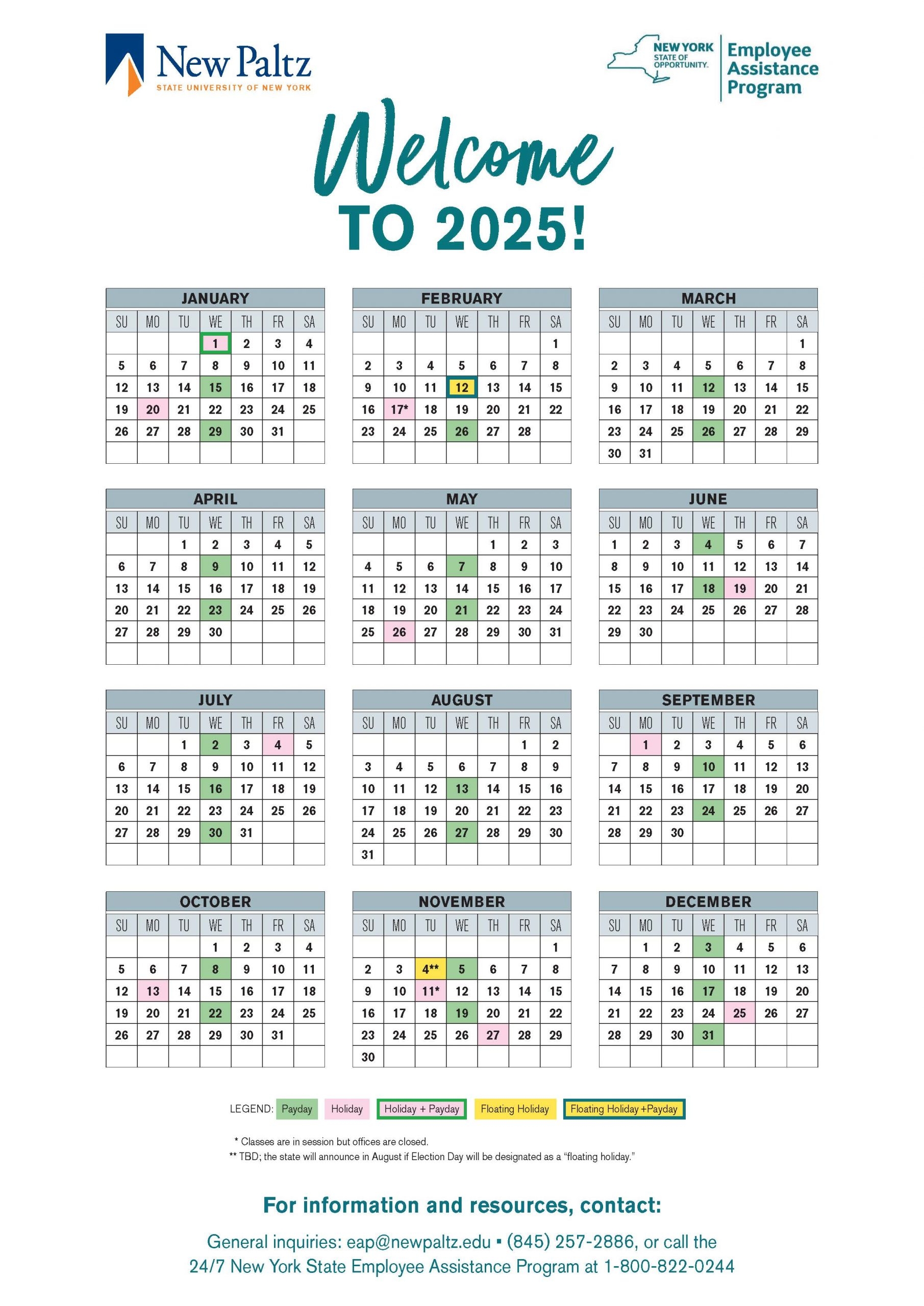 Download EAP Calendar Employee Assistance Program