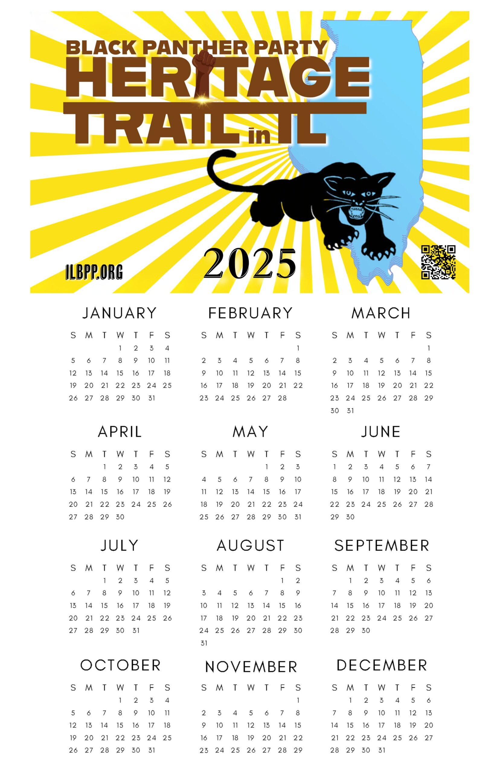 Free Printable Black History Calendar 2025