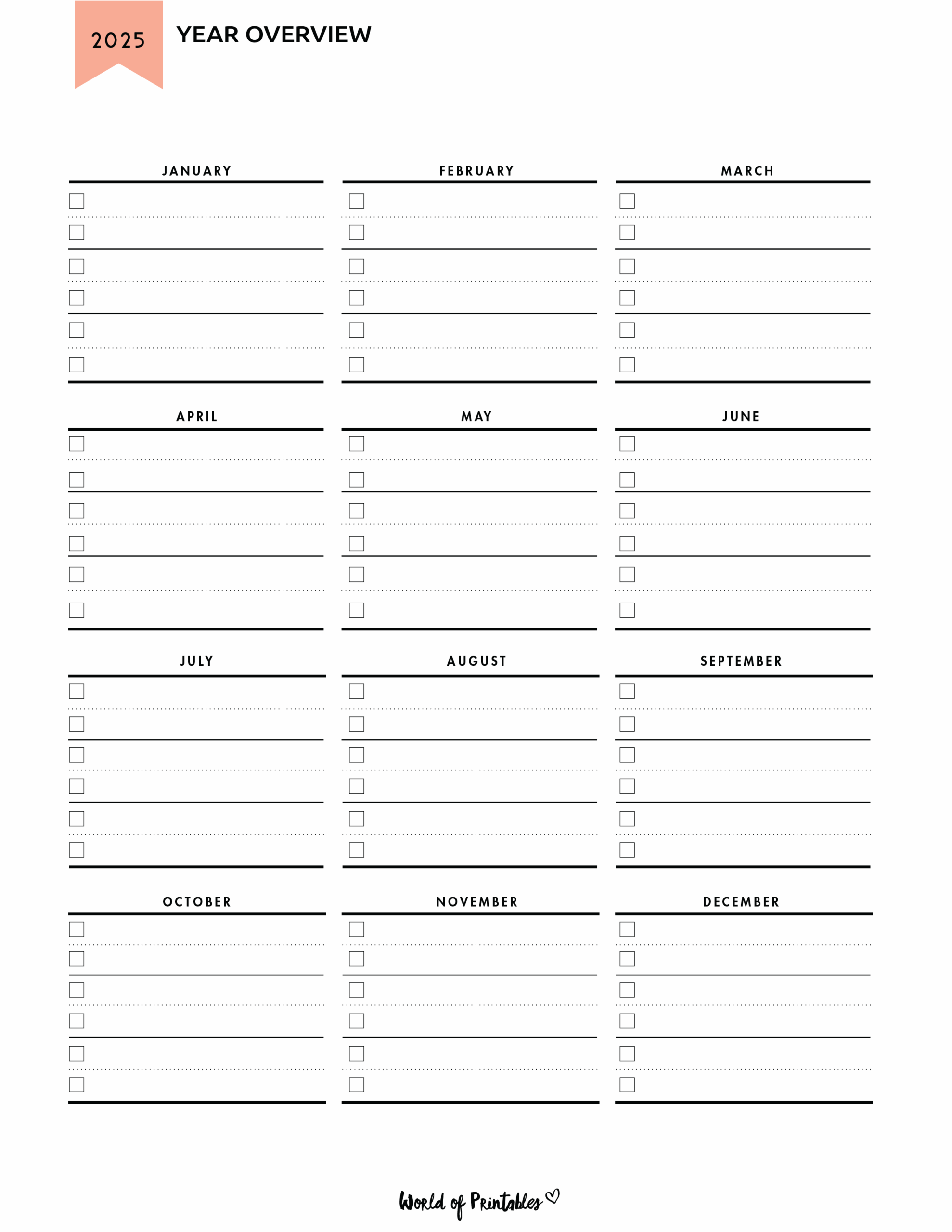 Free 2025 Planner 65 Page Printable Planner 4 Color Styles