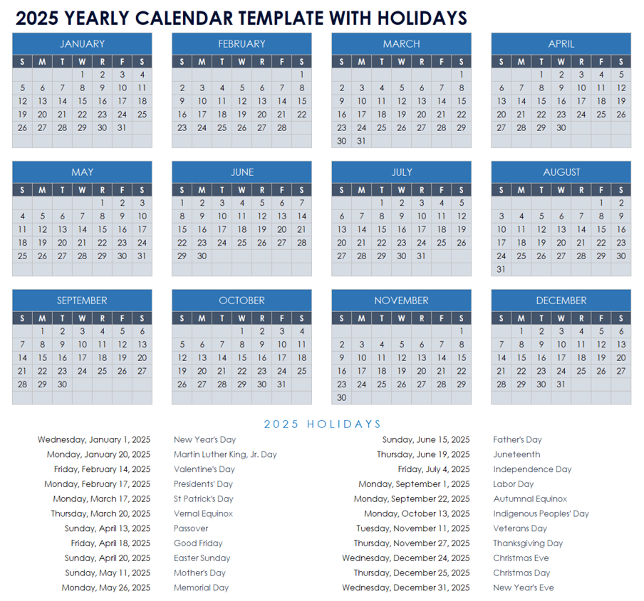 Free Blank Calendar Templates Smartsheet