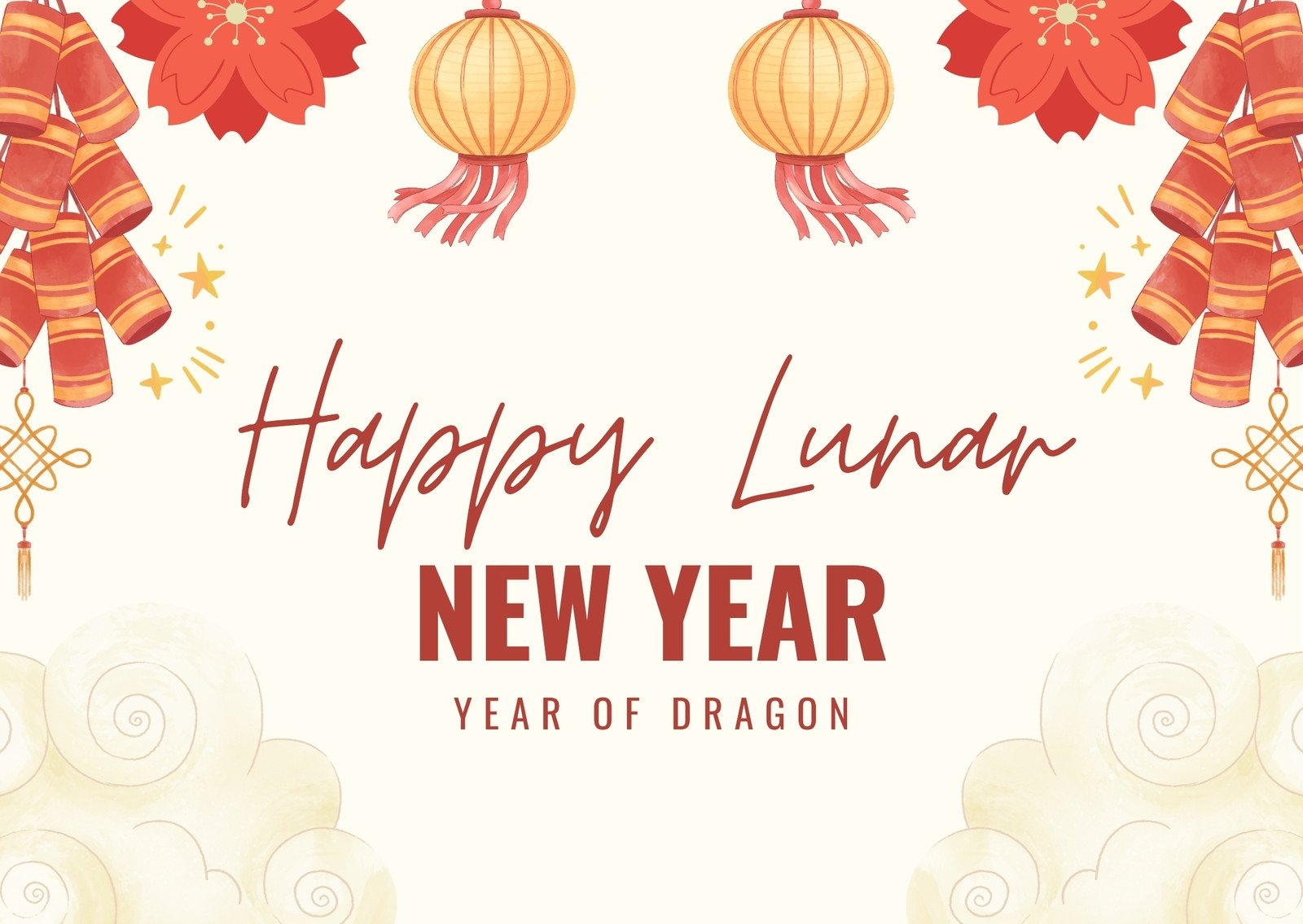 Free Custom Printable Chinese New Year Card Templates Canva