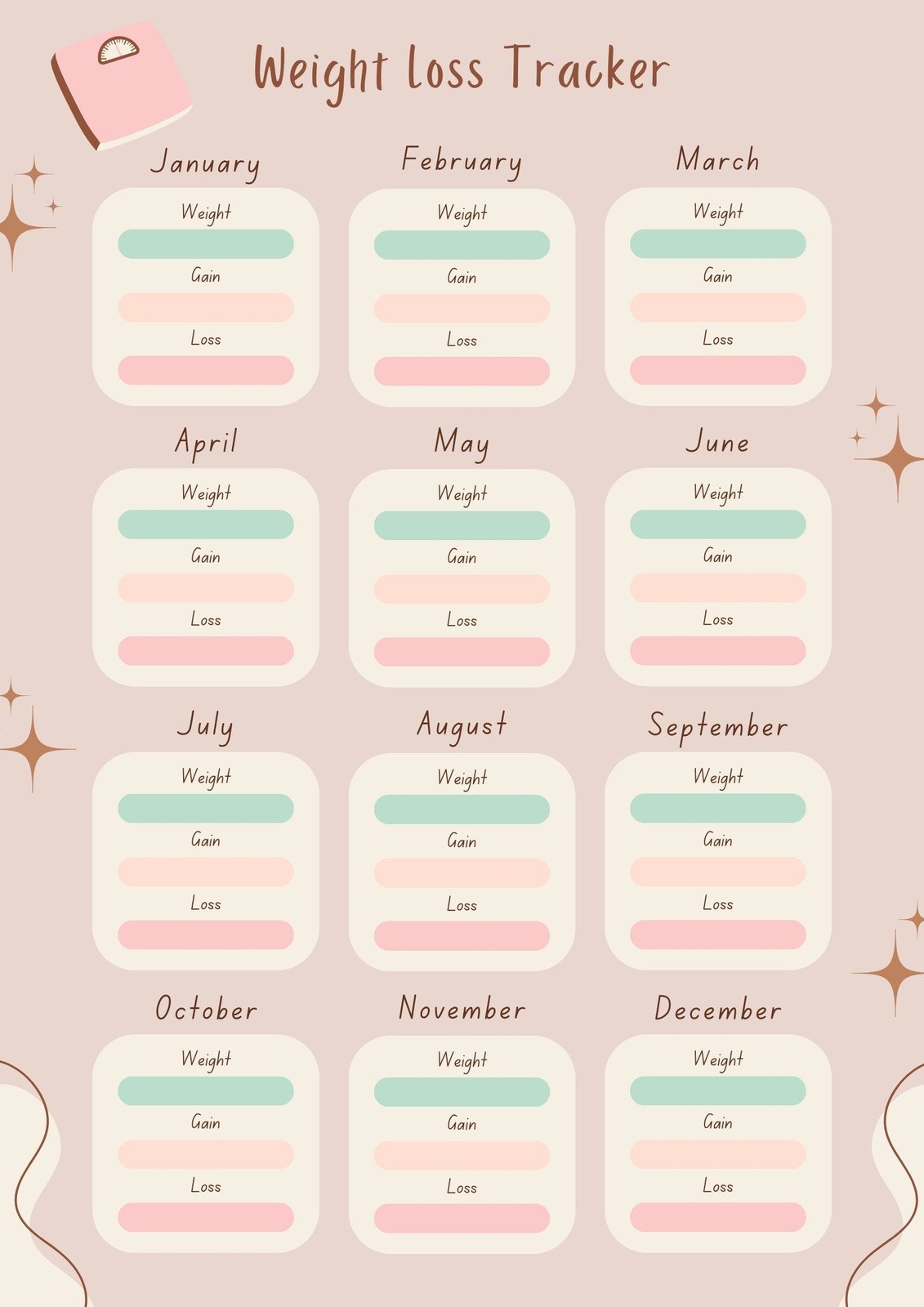 Free Custom Printable Workout Planner Templates Online Canva