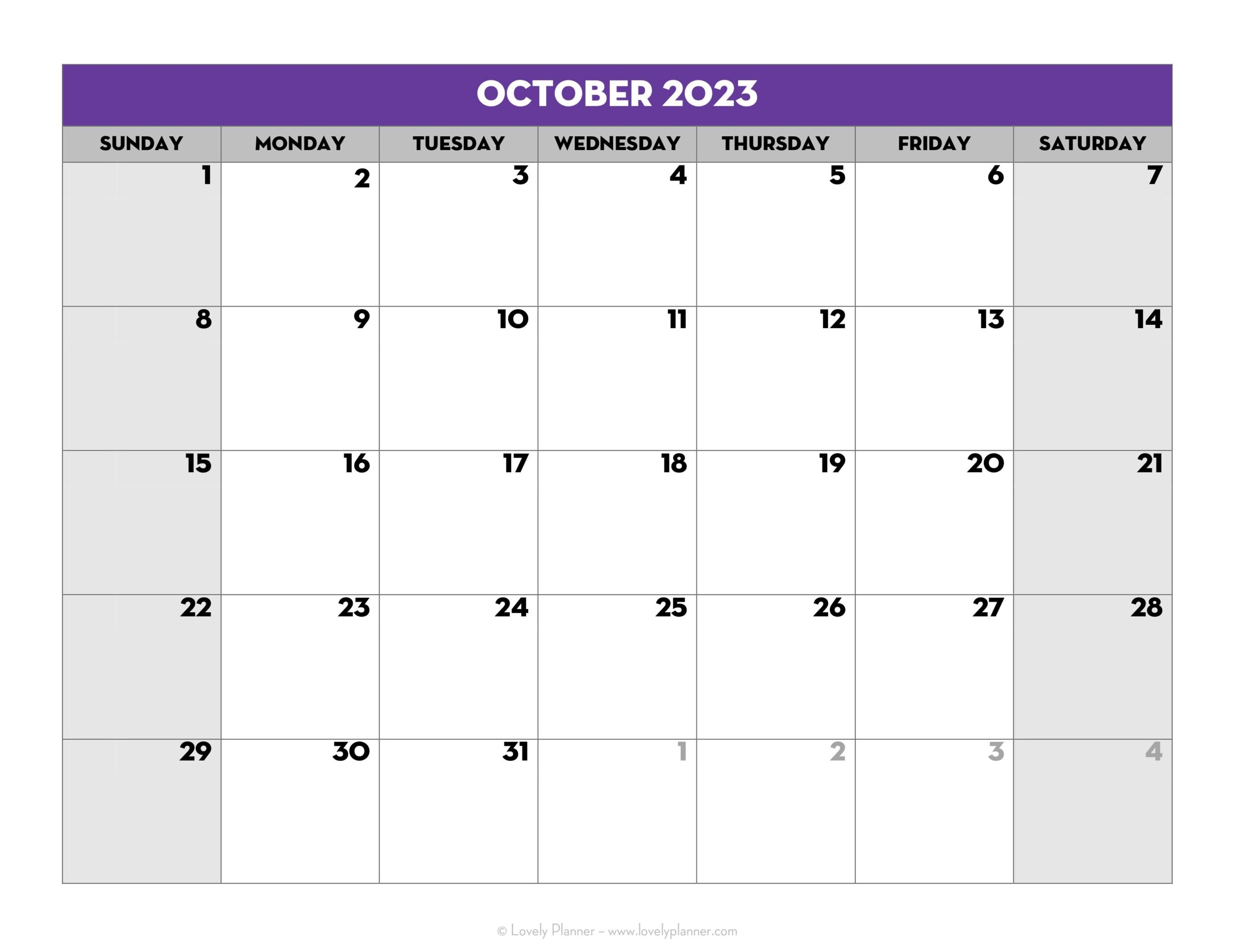 Free Printable 2023 2024 Monthly School Calendar Template Lovely 