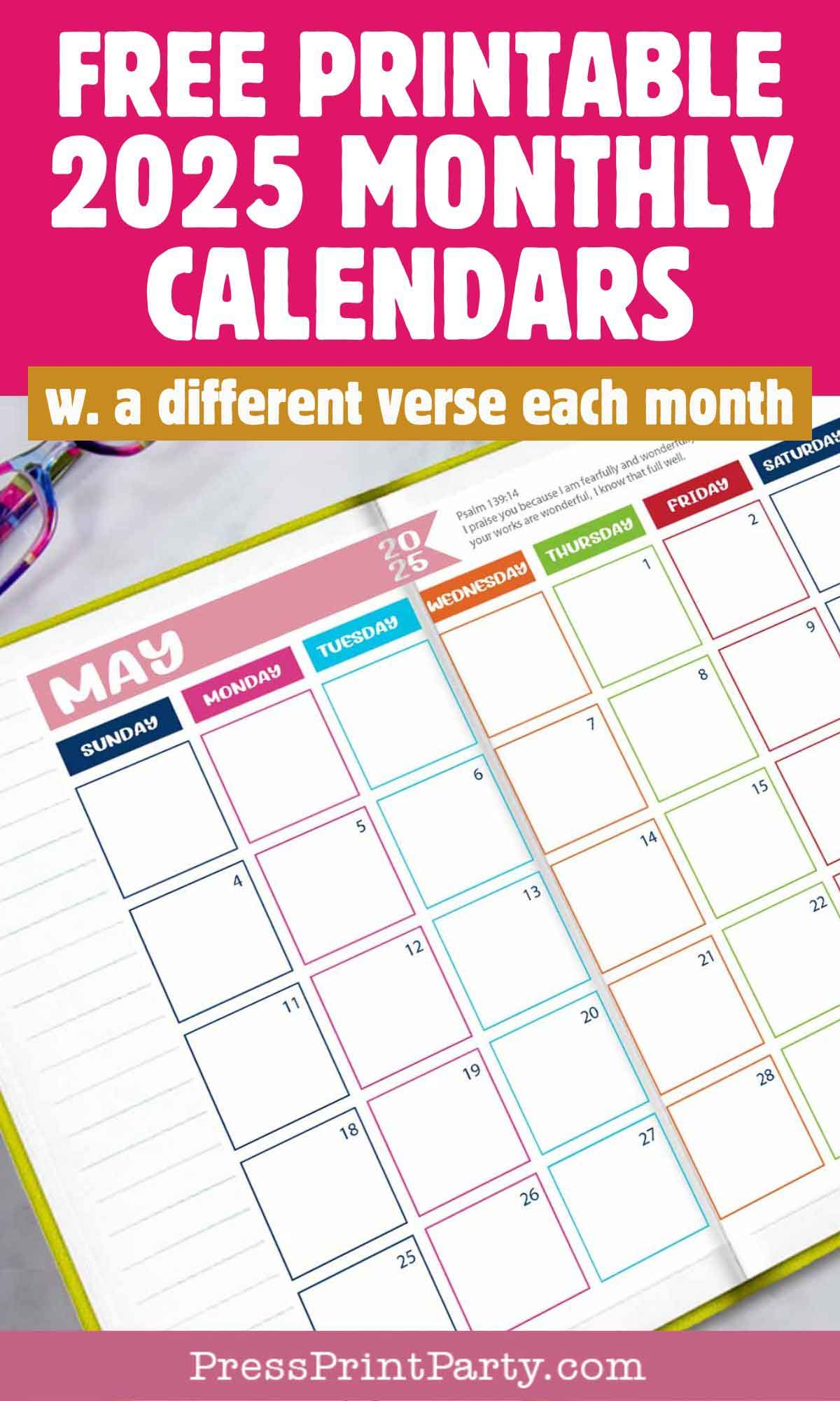 December 2025 Bullet Journal Calendar Printable