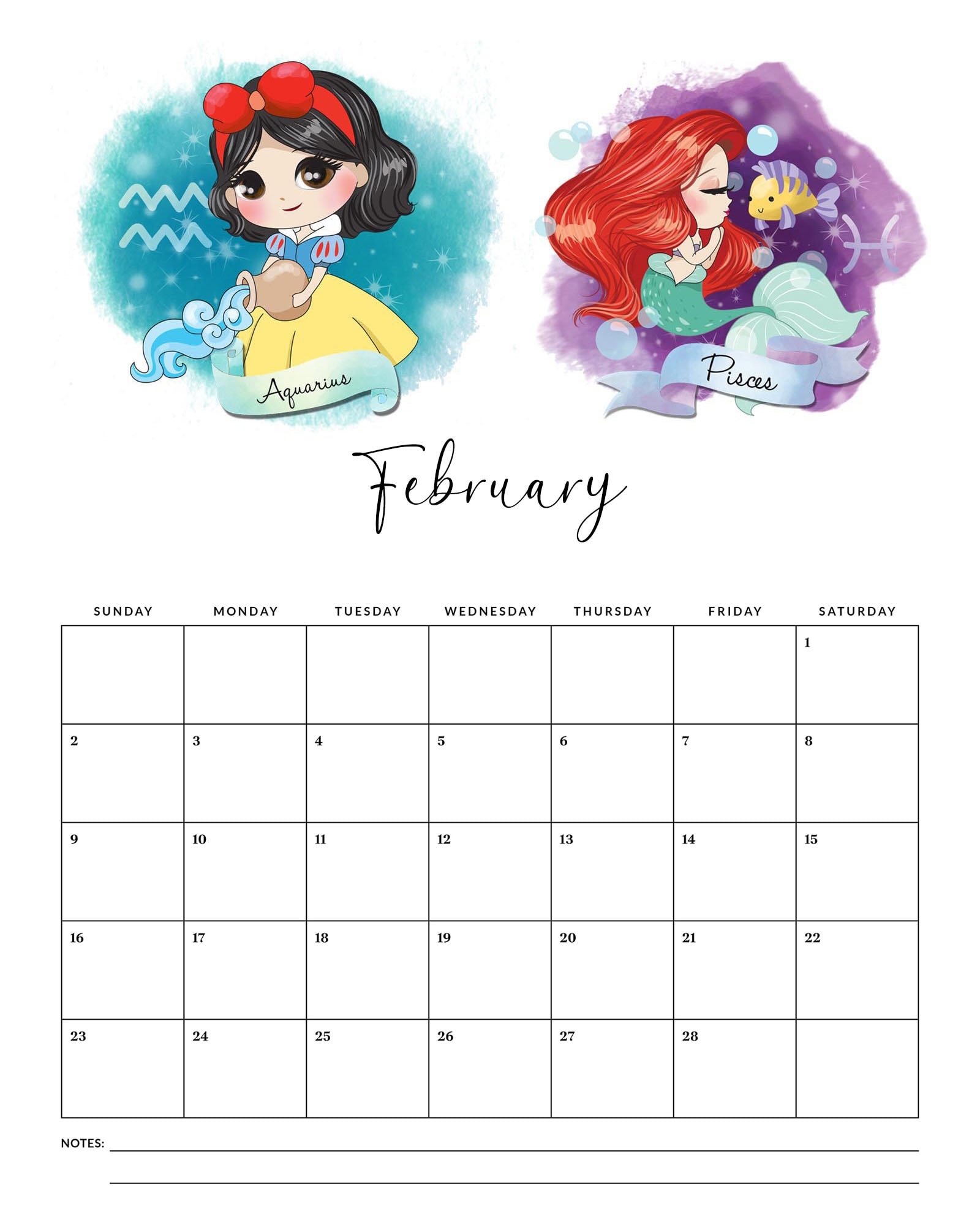 Free Printable 2025 Calendar With Disney Characters