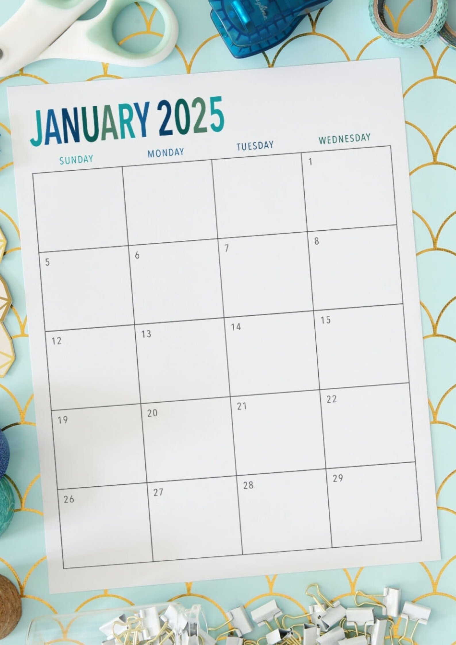 Free Printable 2025 Yearly Calendar Blank Squarespace