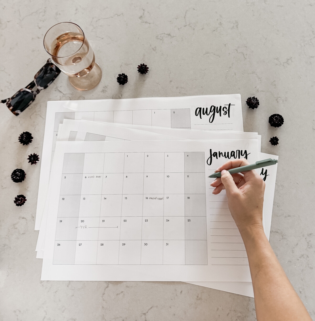 Free Printable Calendars 2025 Lemon Thistle