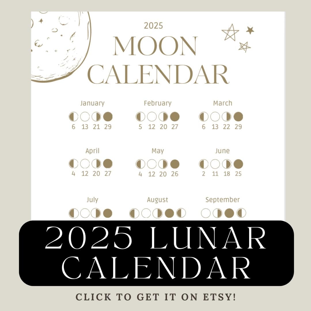 2025 Full Moon Calendar Printable
