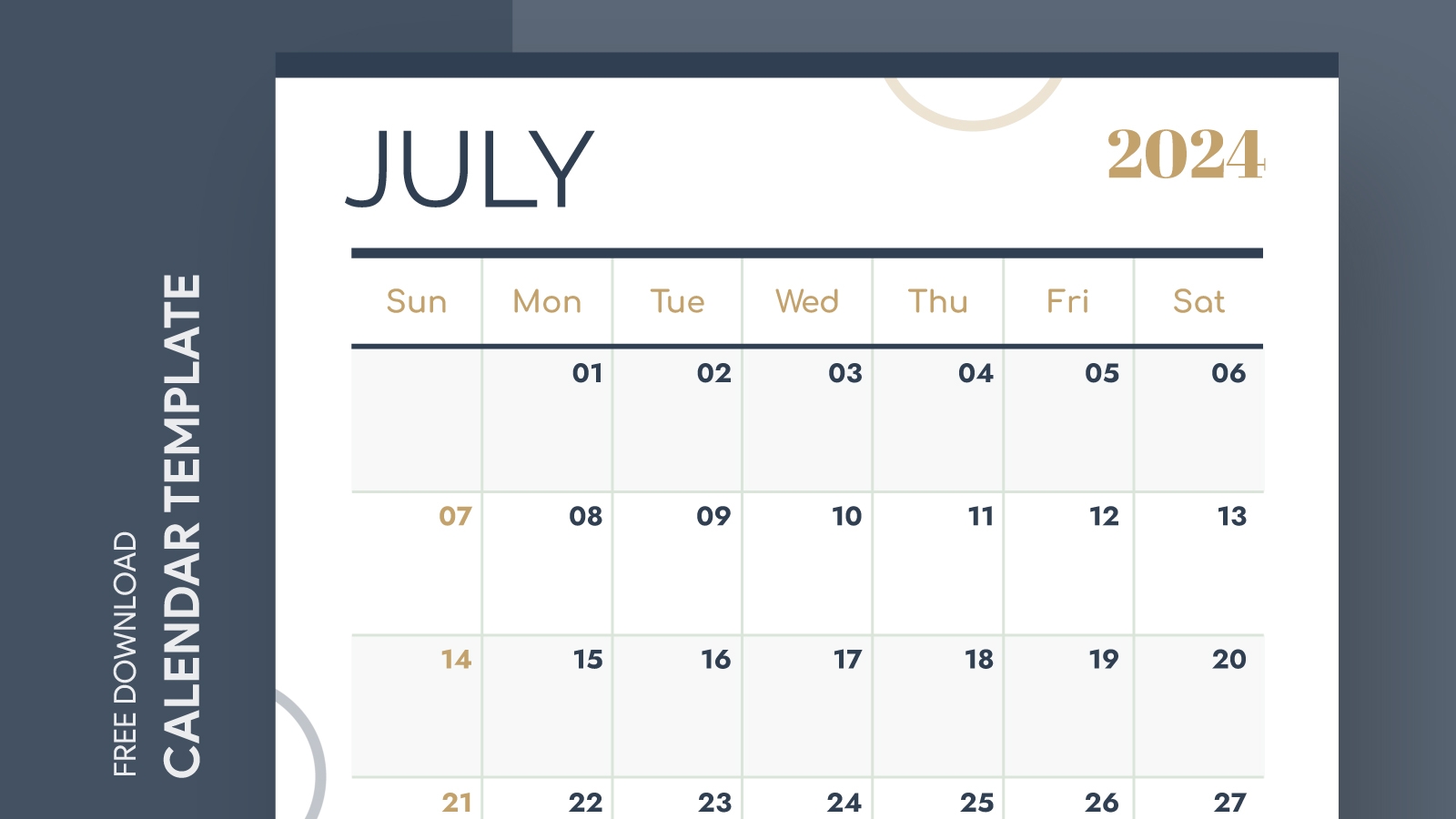 July 2025 Calendar Editable Word