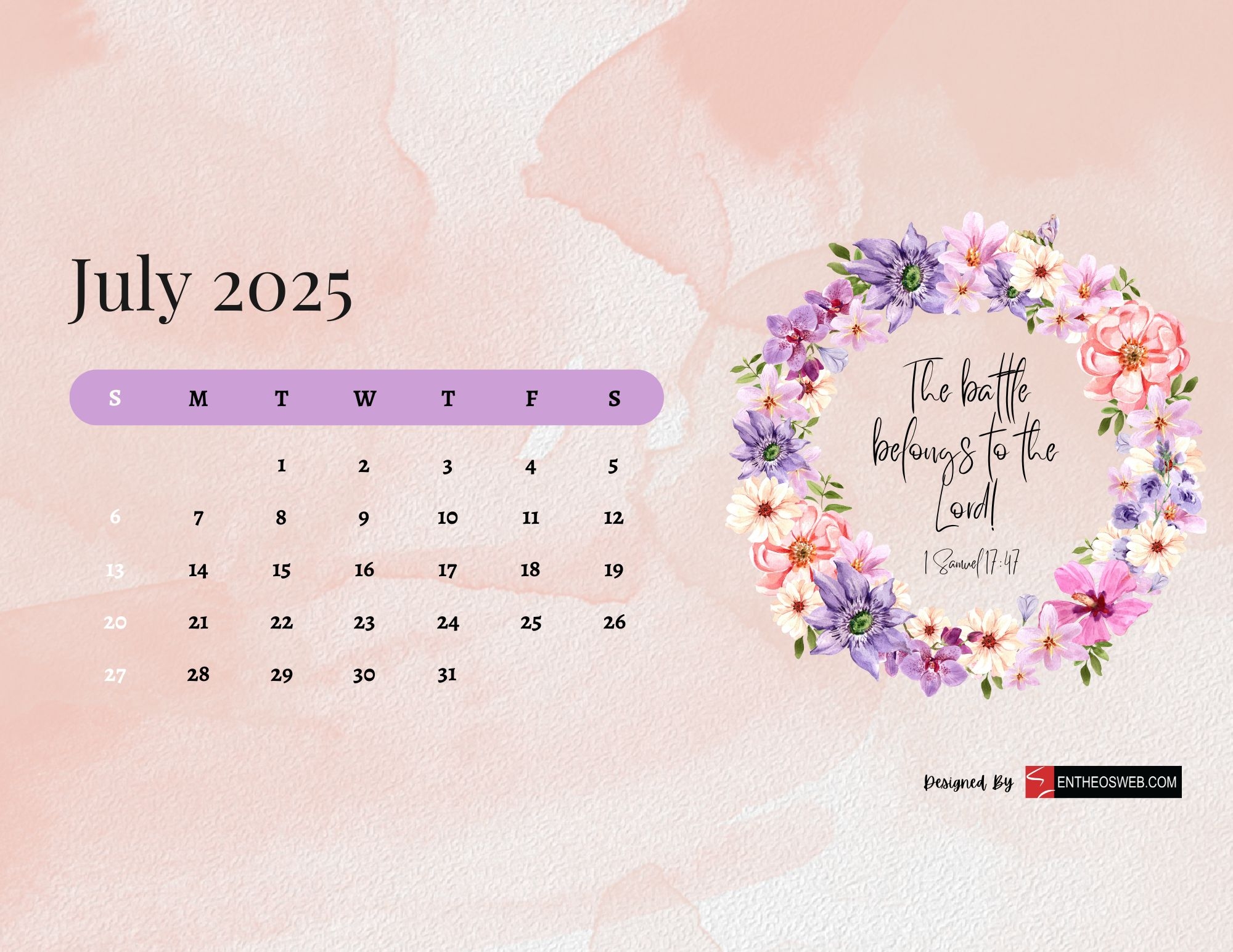 July 2025 Calendar Free PDF Printables EntheosWeb