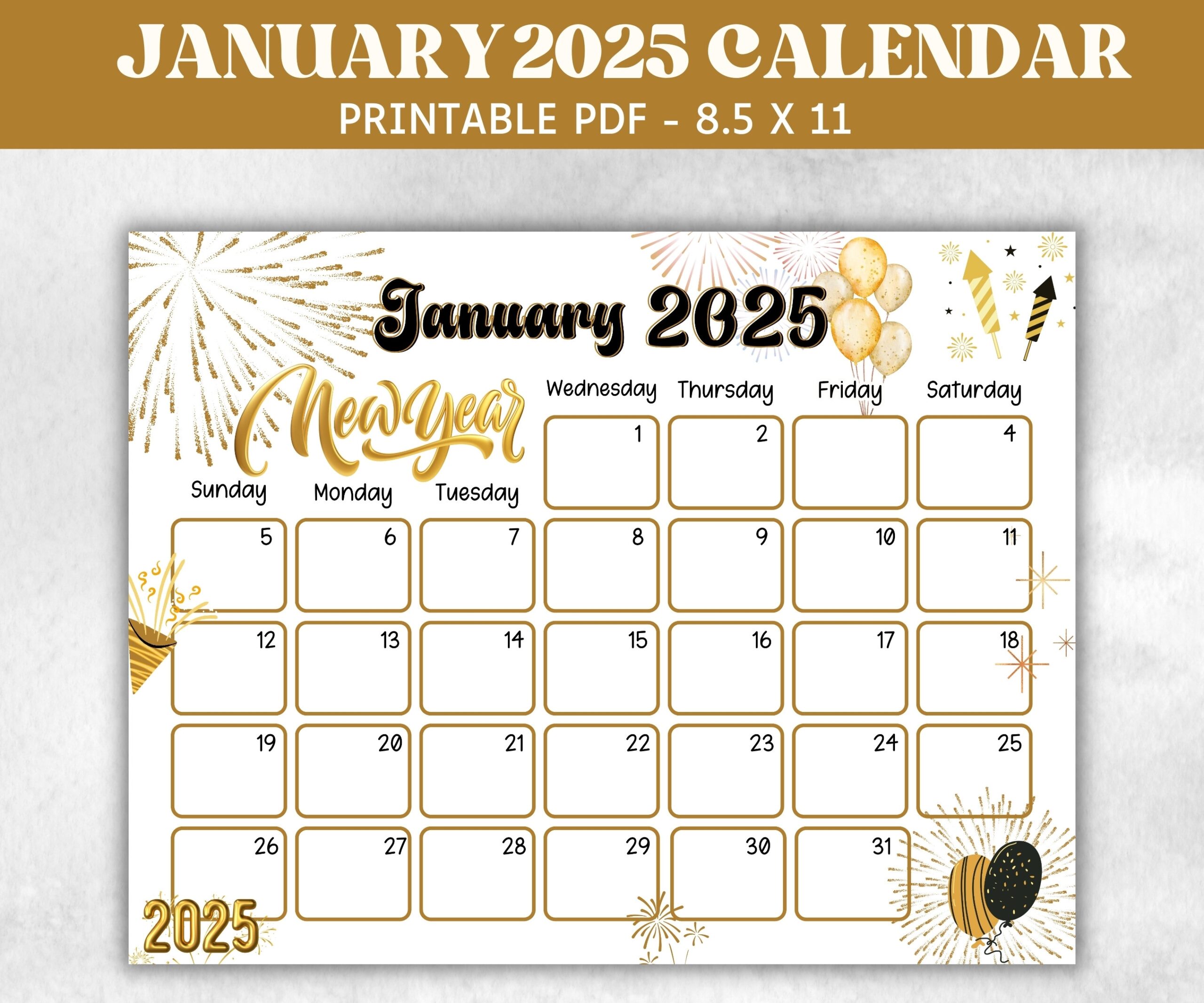 Kids January Calendar Printable 2025 Calendar Homeschool 