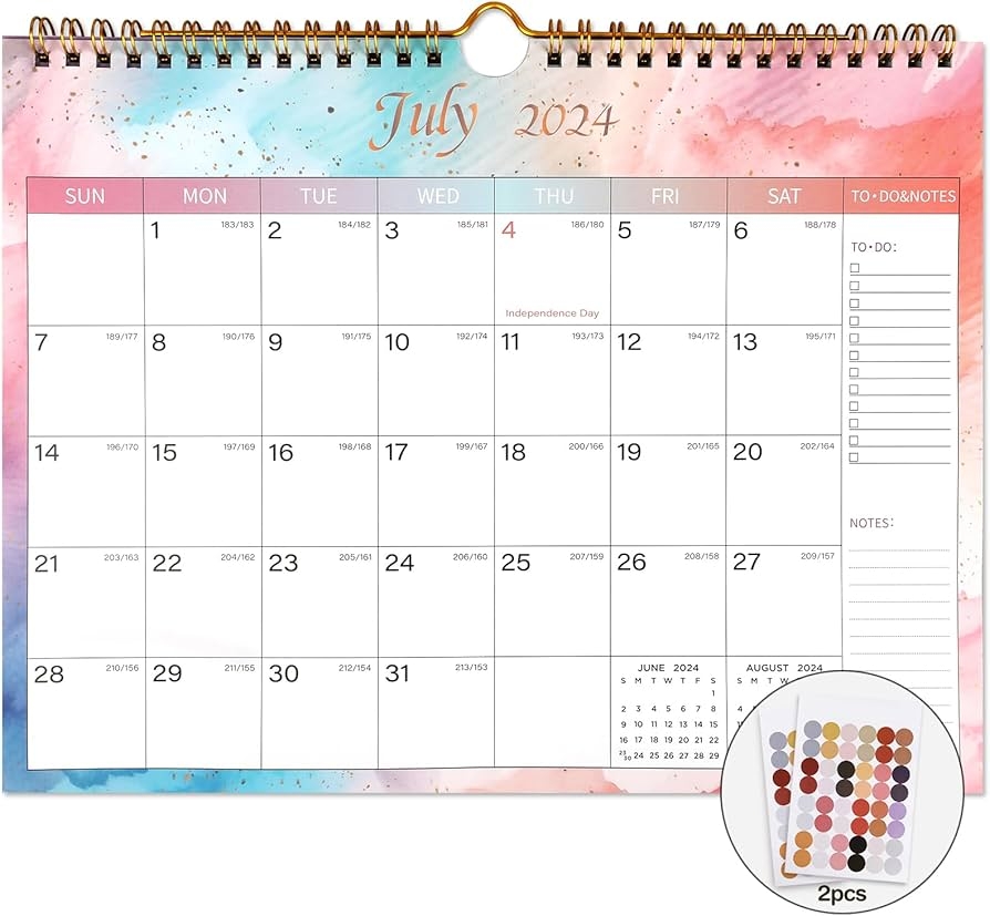 Lbylyhxc 2024 2025 Calendar Includes July 2024 To December 2025 18 Monthly Wall Calendar 2024 2025 11 X 8 5 Inches Thick Paper With Julian Dates 