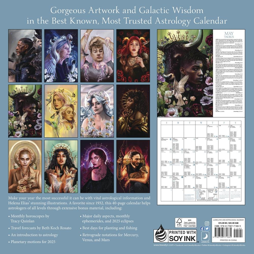 Llewellyn s 2025 Astrological Calendar Llewellyn Worldwide Ltd 
