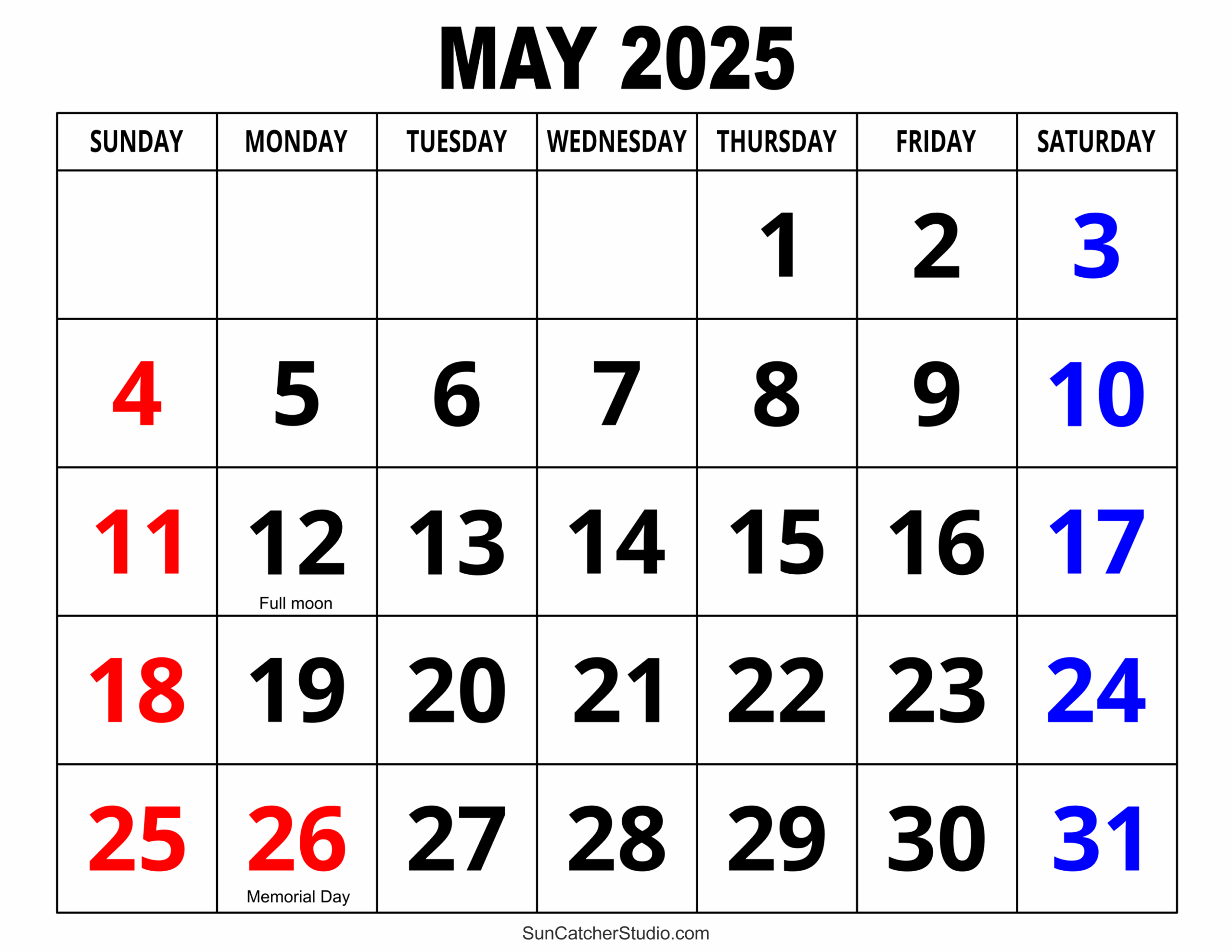 May 2025 Calendar Free Printable Free Printables Monograms 