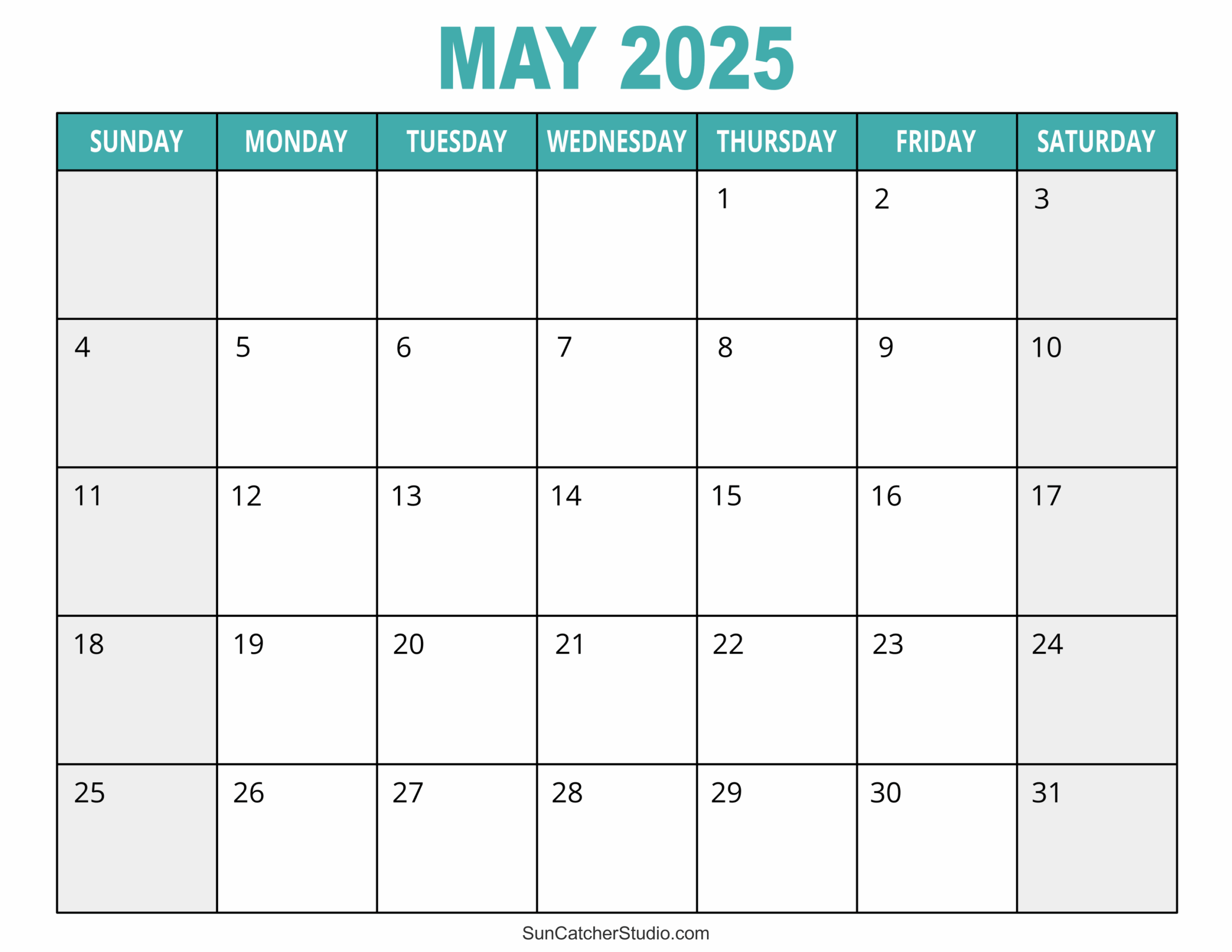 May 2025 Calendar Free Printable Free Printables Monograms Design Tools Patterns U0026 DIY Projects