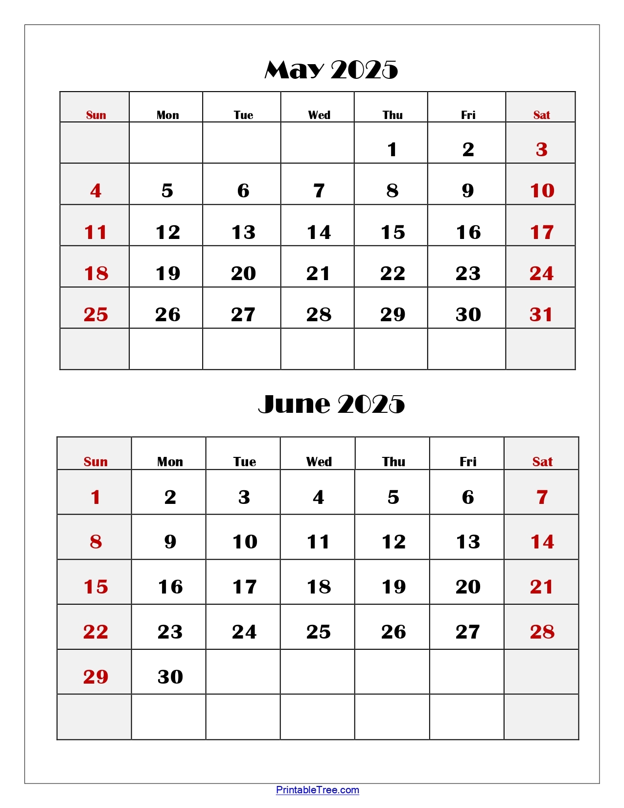 May And June And July 2025 Calendar