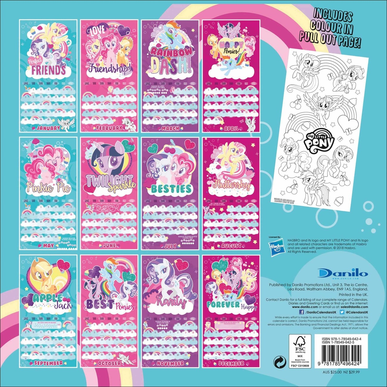 My Little Pony Movie Wall Calendars 2024 Buy At Abposters