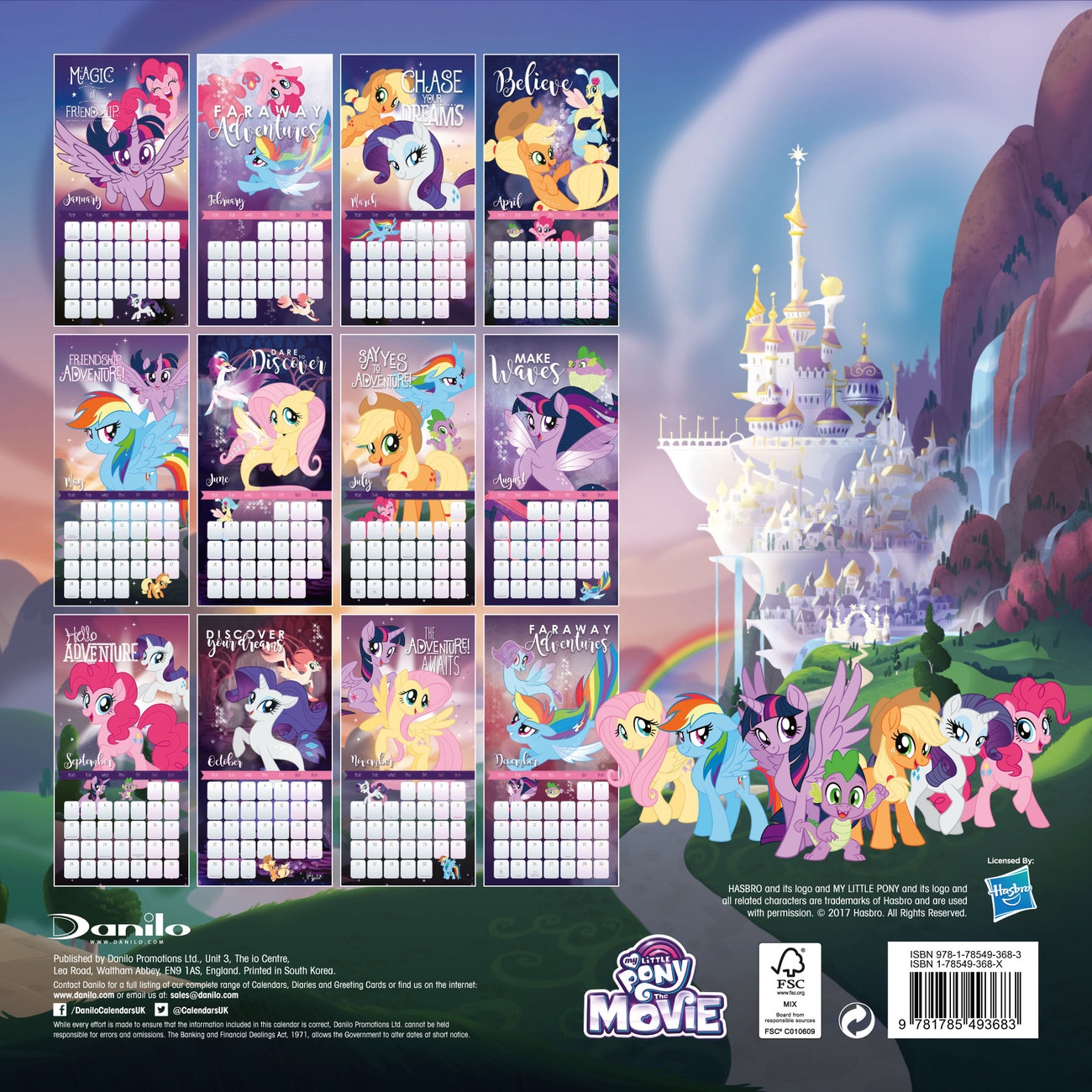 My Little Pony Movie Wall Calendars 2024 Buy At UKposters