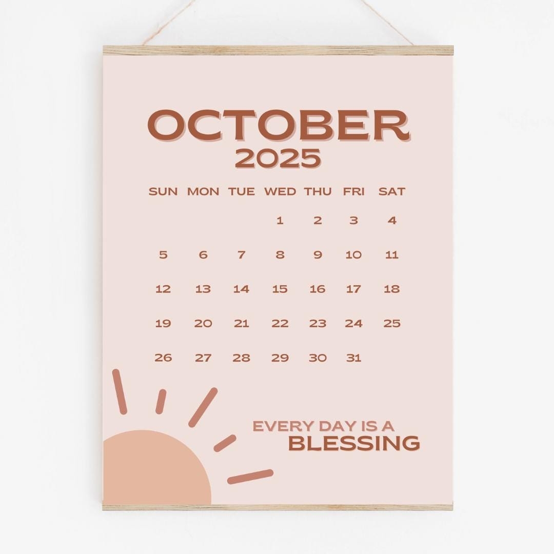 October 2025 Calendar Printable PDF October 2025 Calendar Page 