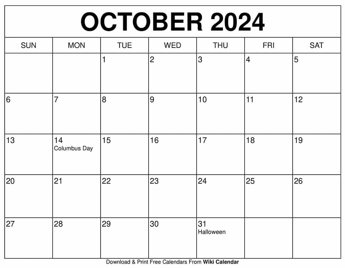 October 2025 Calendar Printable Templates U0026 More