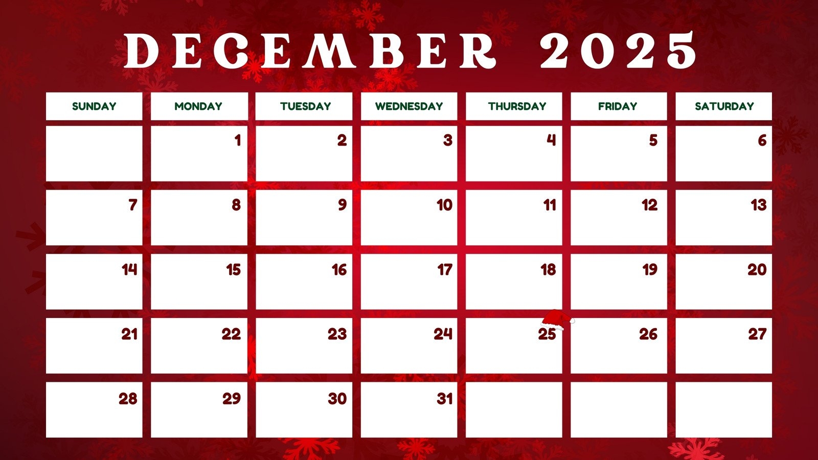 Page 2 Free Custom Printable Christmas Calendar Templates Canva