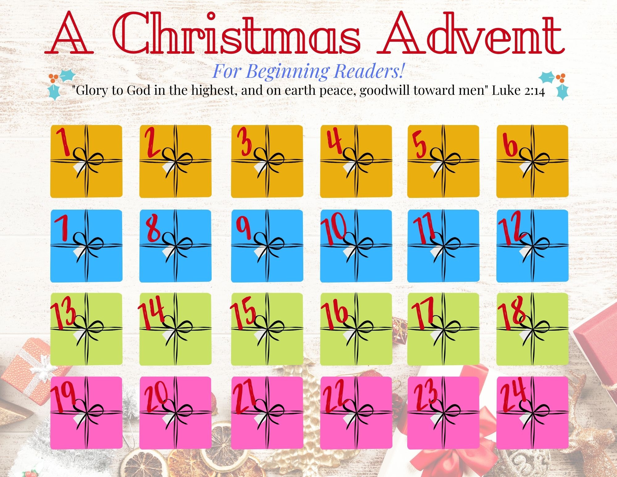 Printable Advent Calendar 2025 Easy Scripture filled U0026 Super Cute MyThreeReaders