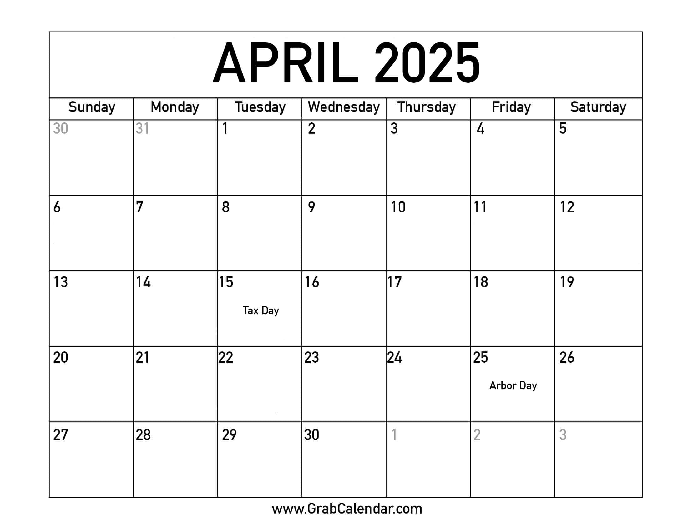 Free Printable 2025 Monthly Calendar With Holidays Pdf Free Download