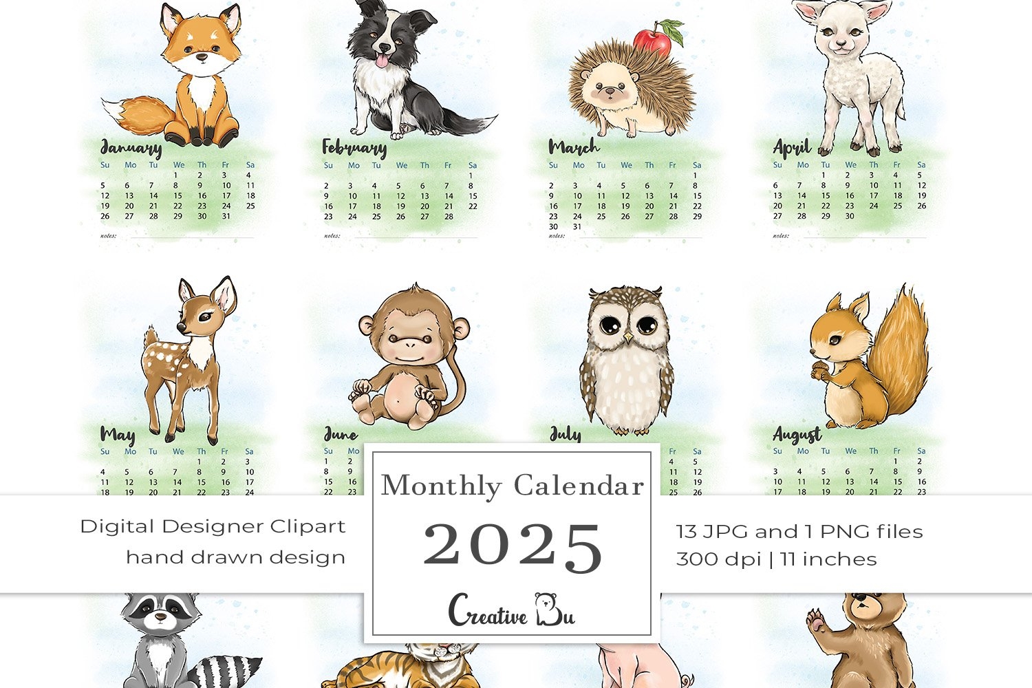 Printable Calendar 2025 Monthly Pages Desk Planner Calendar