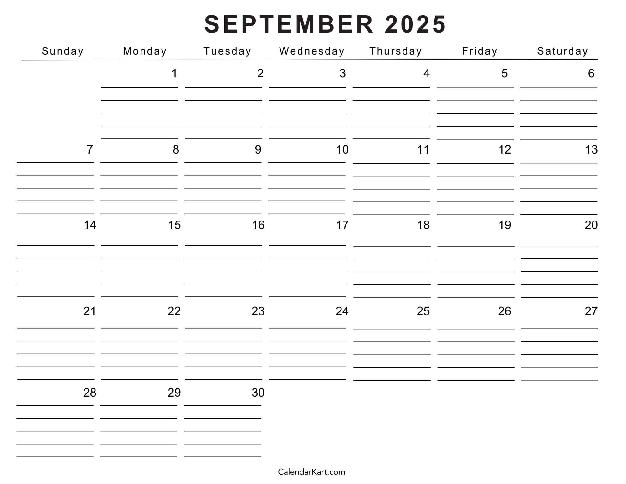 Free Printable 2025 Calendar September 24calendars