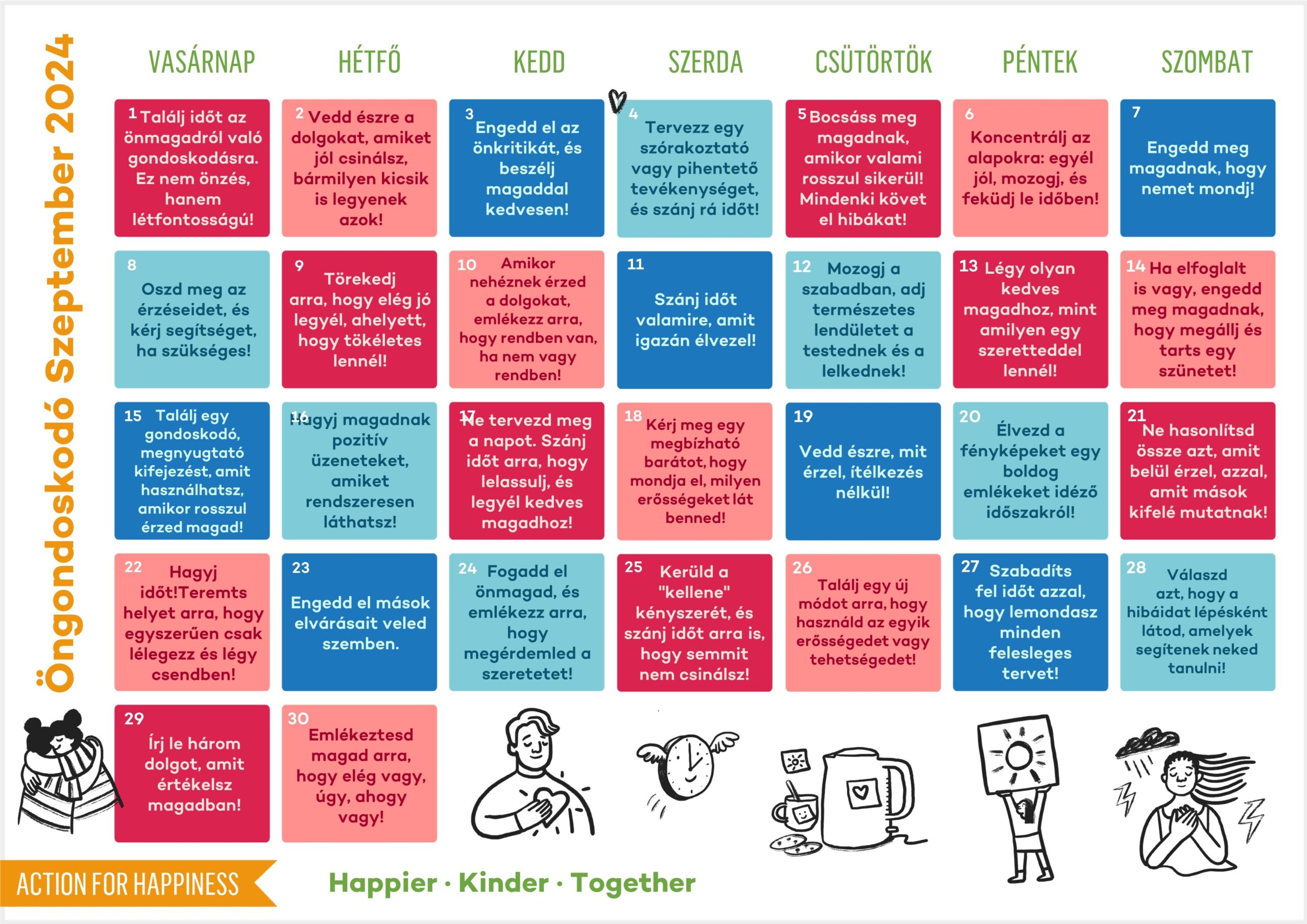 Self Care September Action For Happiness